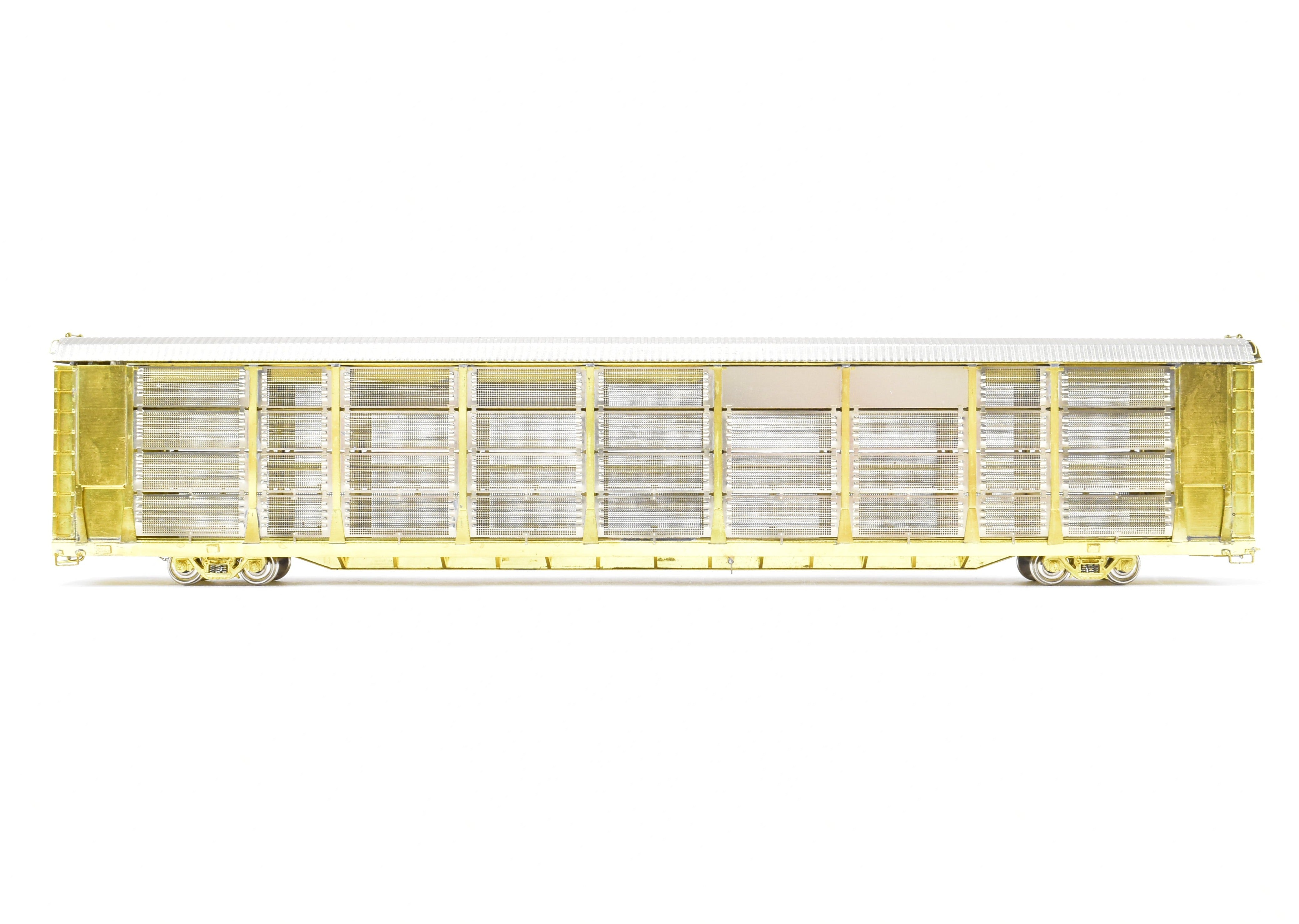 HO Scale Brass Model Train Auto Rack Tri - Level with Mesh End Doors from Overland Models, Inc. Representing Southern Pacific Car No. 517006