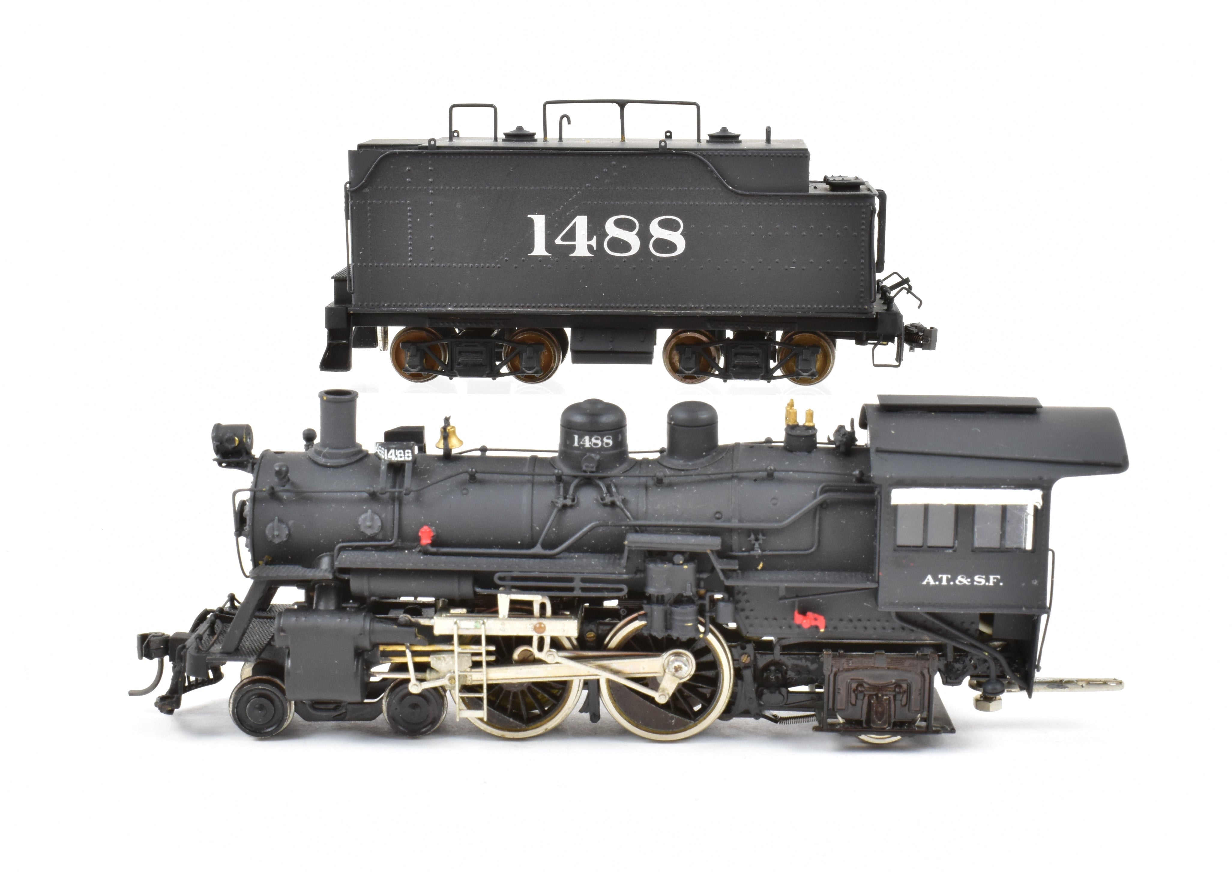 HO Scale Brass Balboa ATSF - Santa Fe 1480 Class 4-4-2 Atlantic Steam Locomotive Model with CP #1488