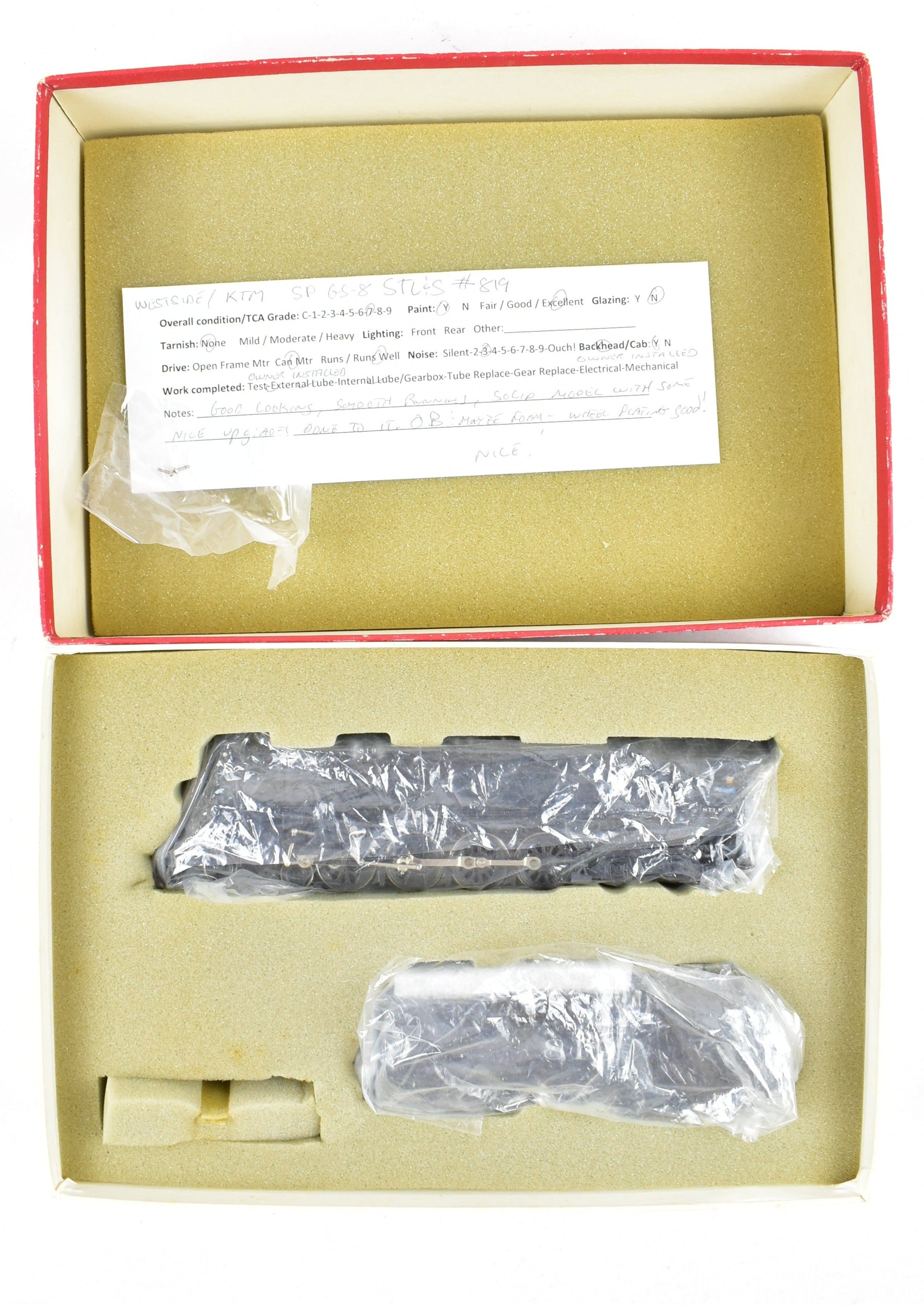 HO Scale Brass Westside Model Co SP - Southern Pacific GS - 8 Pro - Painted for Cotton Belt #819