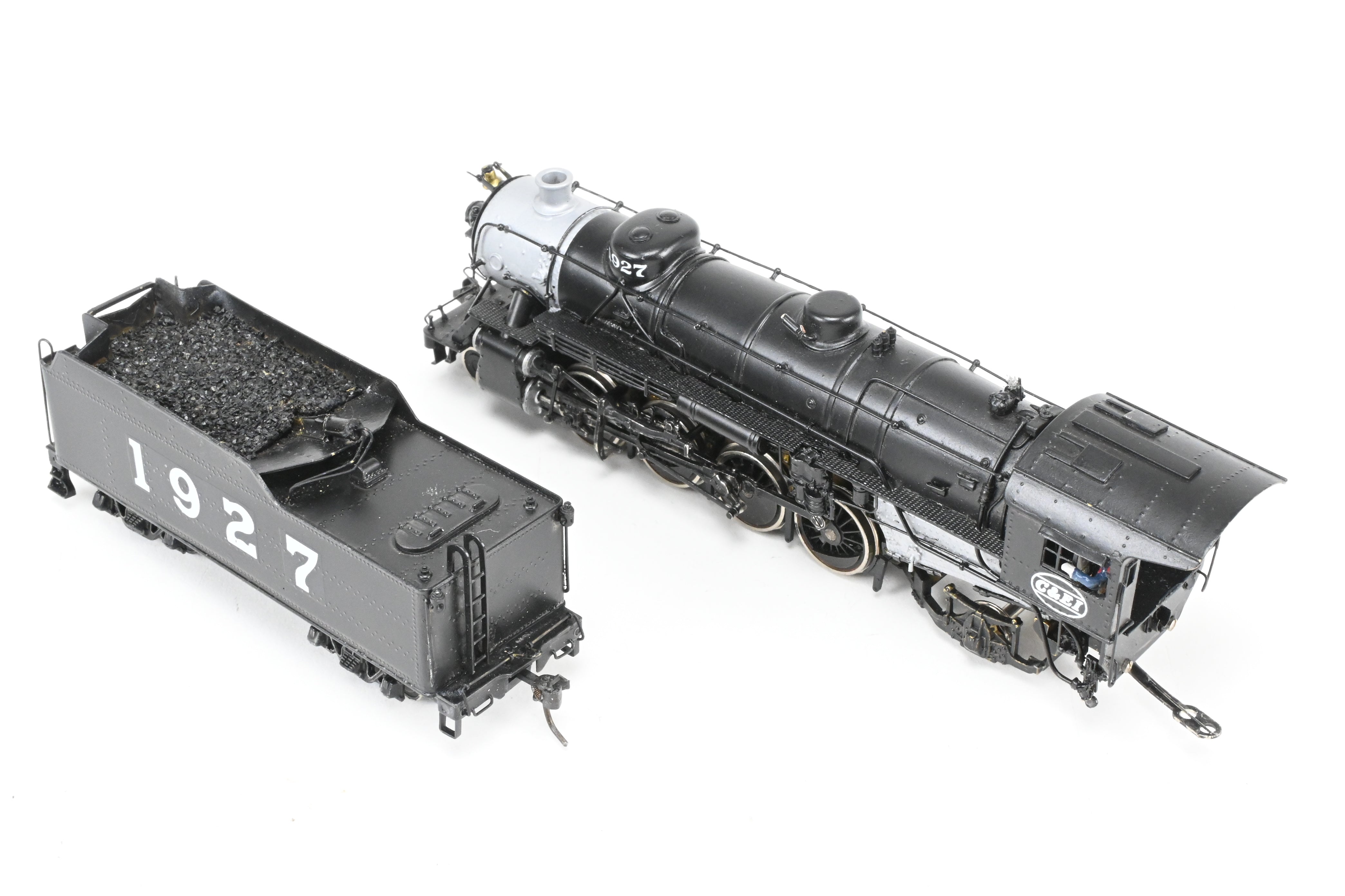 HO Scale Brass Akane 2-8-2 Light Mikado Custom Painted for C&EI USRA