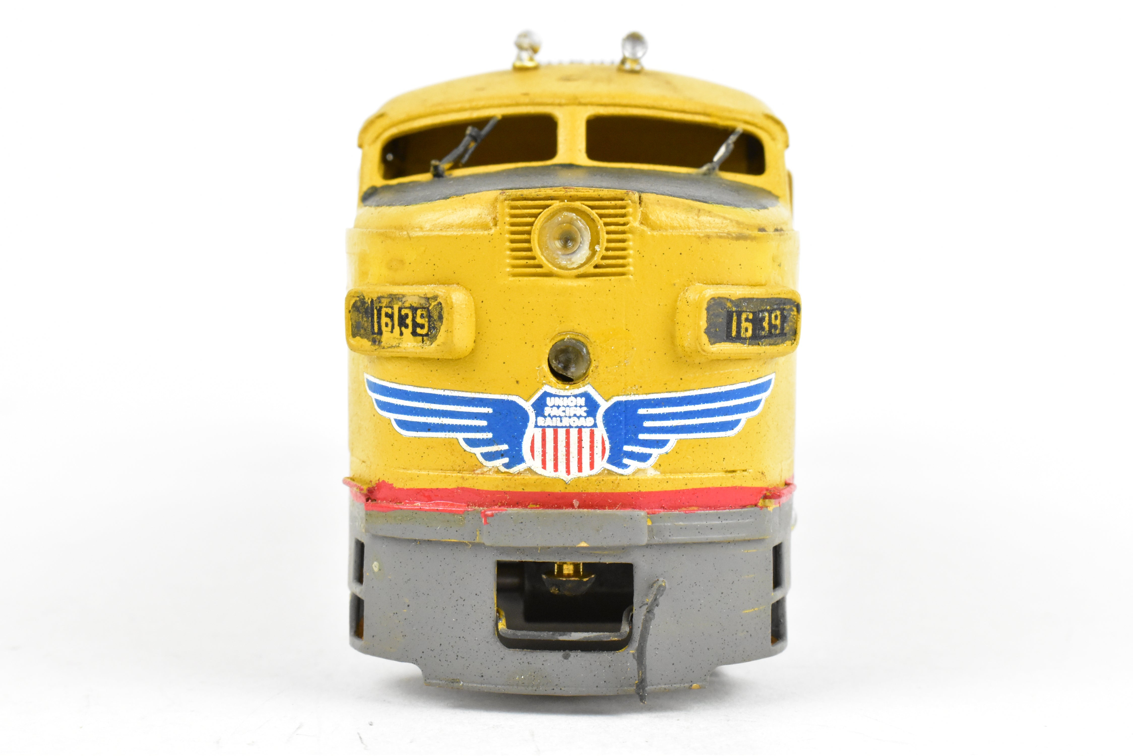 HO Brass OMI UP Union Pacific Alco FA-1 with Dynamic Brakes, Weathered #1639a