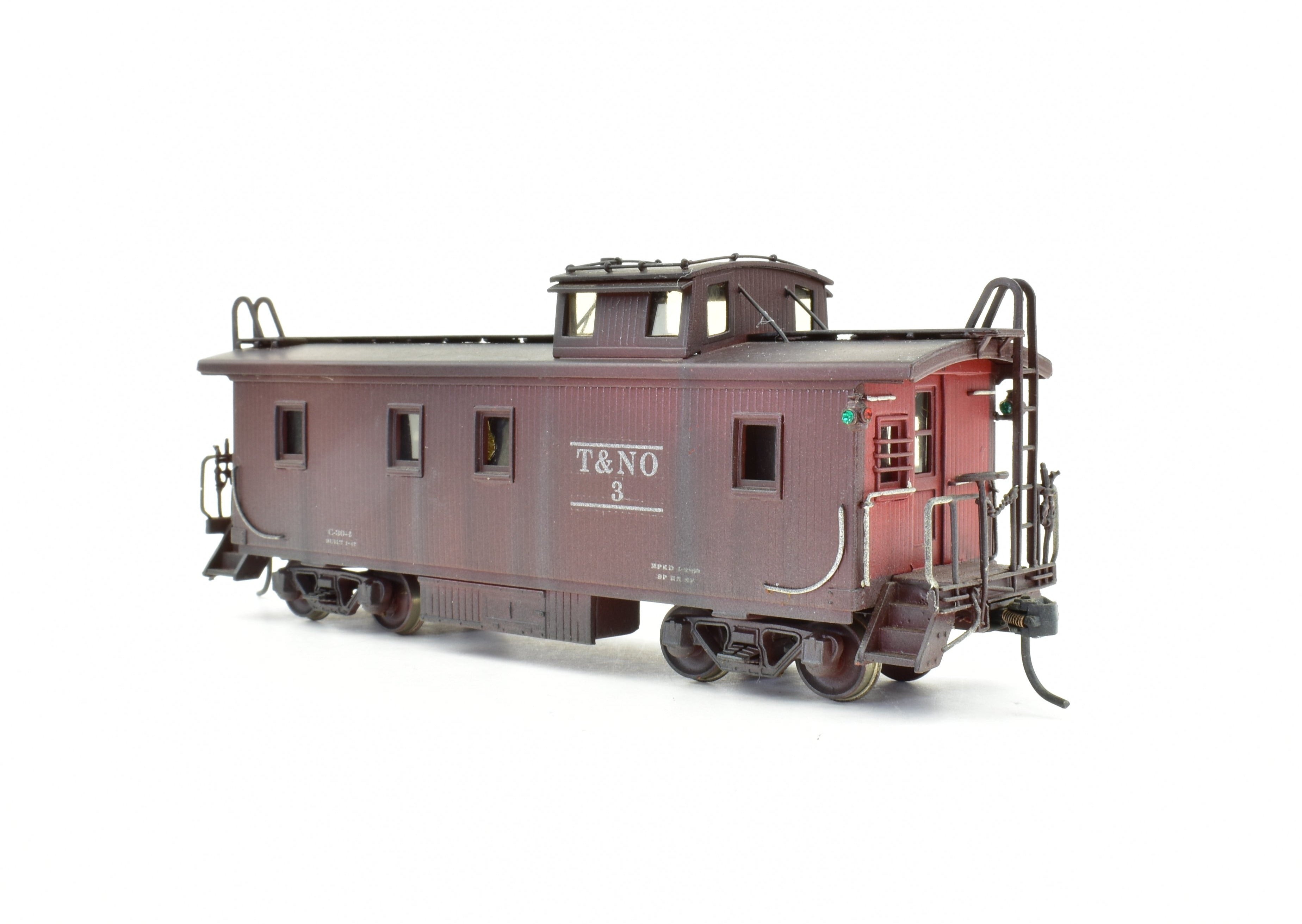HO Scale Brass Model Train - Precision Scale Co. SP/T&NO - Texas & New Orleans C-30-3 Wooden Cupola Caboose CP Model