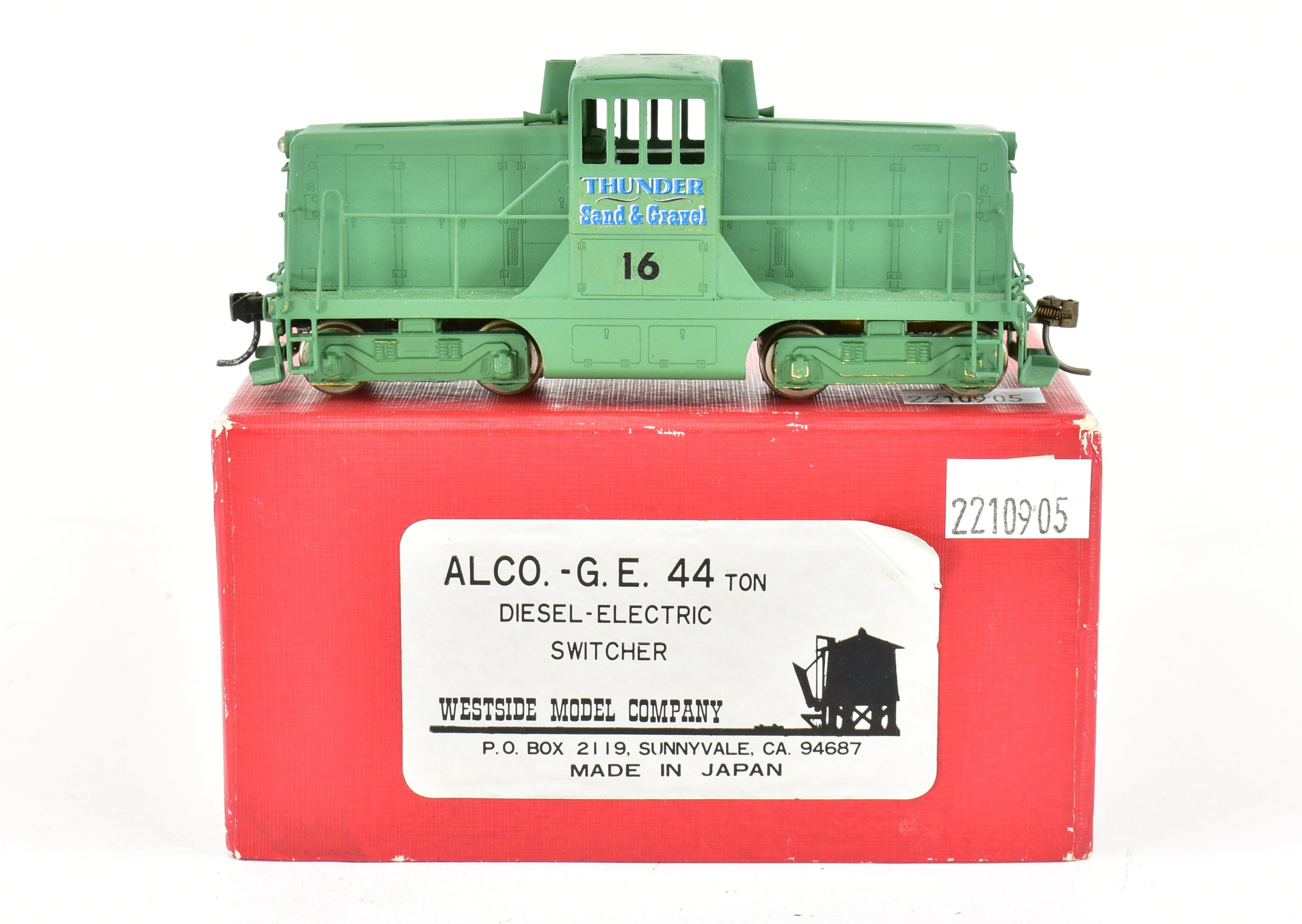 HO Scale Brass Westside Model Co. Custom Painted Alco/GE 44 Ton Diesel Electric Switcher for Various Road Models