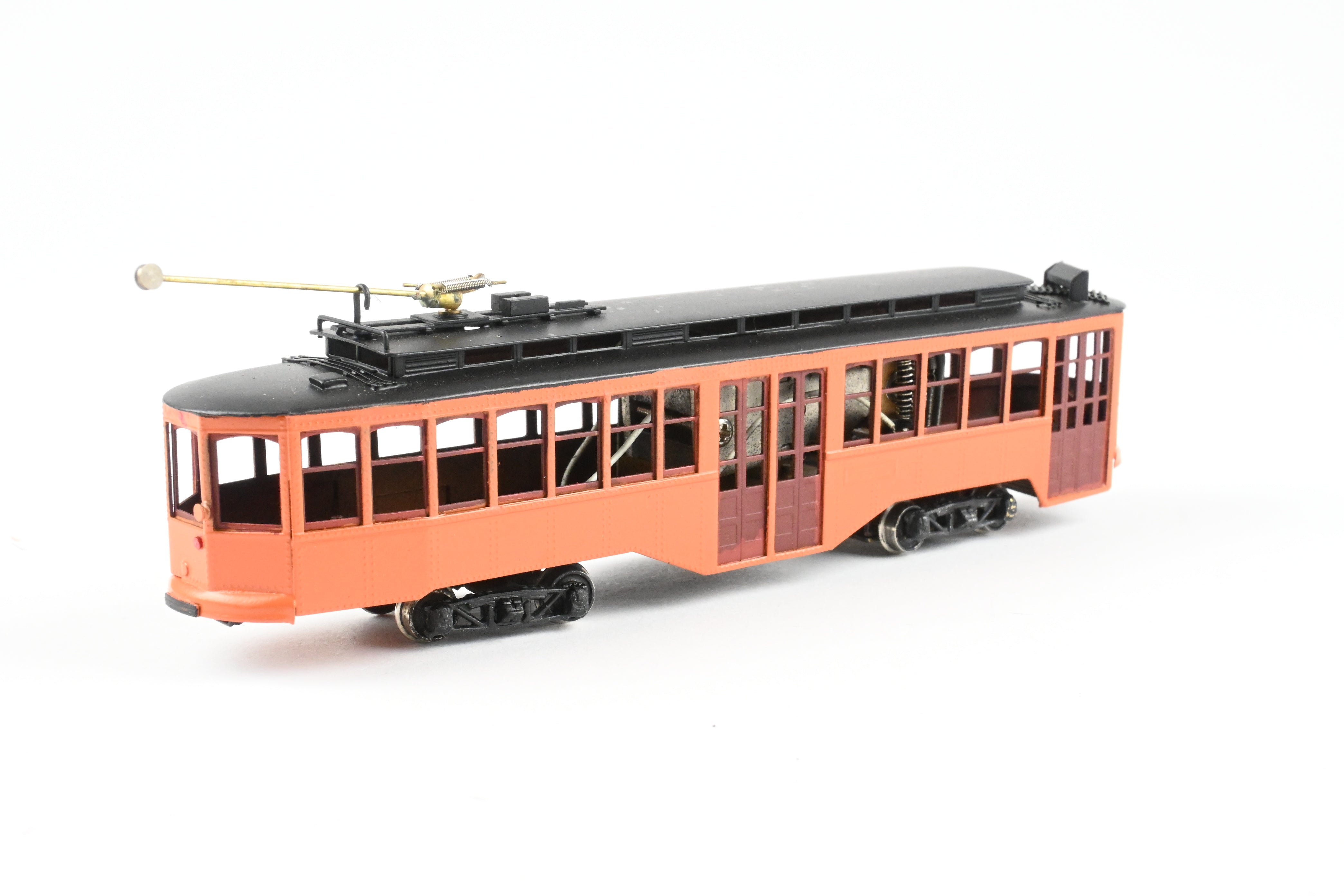 HO Scale Brass Fairfield Models Pittsburgh Railway Co. Single Ended Jones Trolley Car CP Unlettered, Collectible Model Train