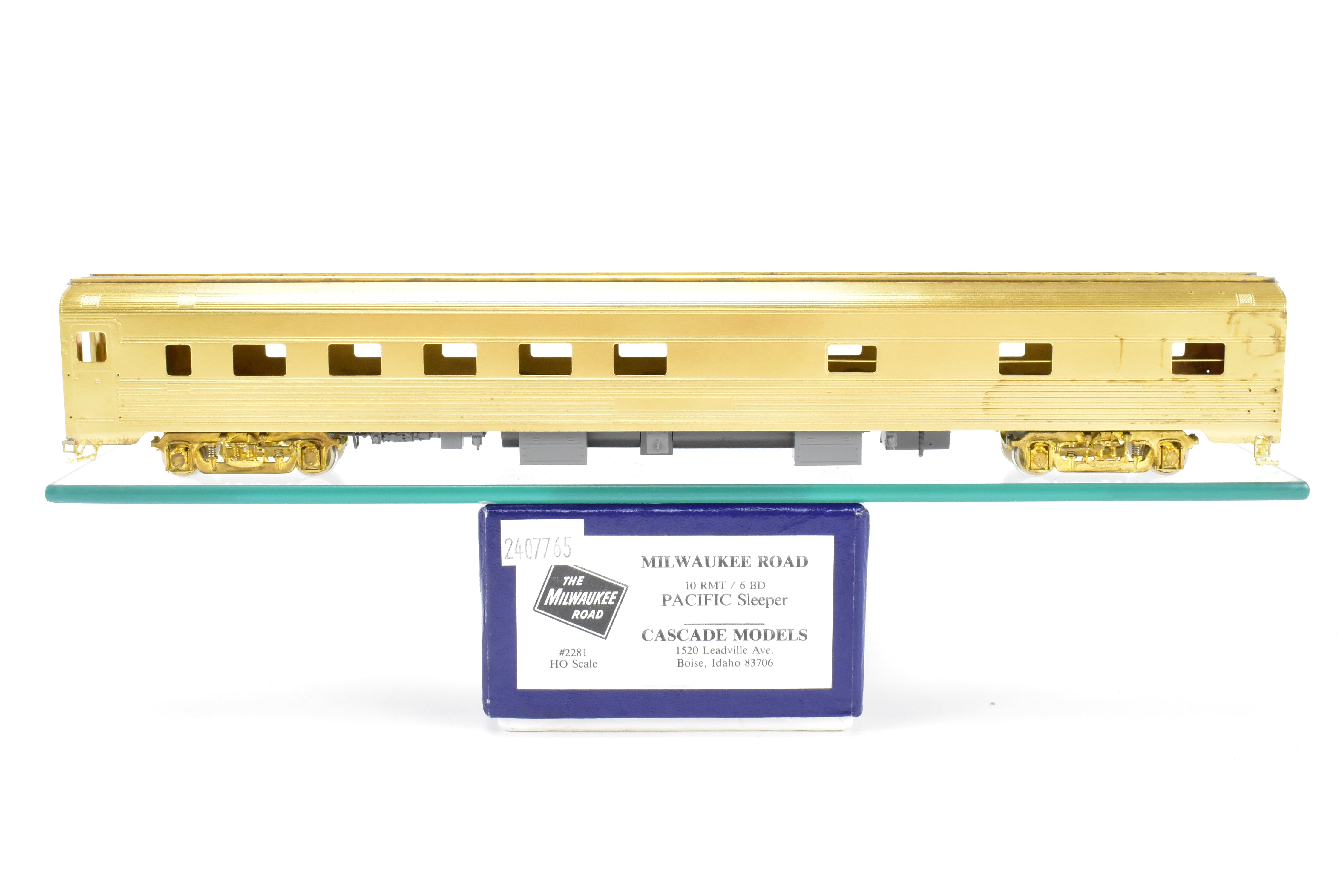 HO Scale Brass Cascade Models MILW - Milwaukee Road 10-6 Pacific Sleeper Model Train Car