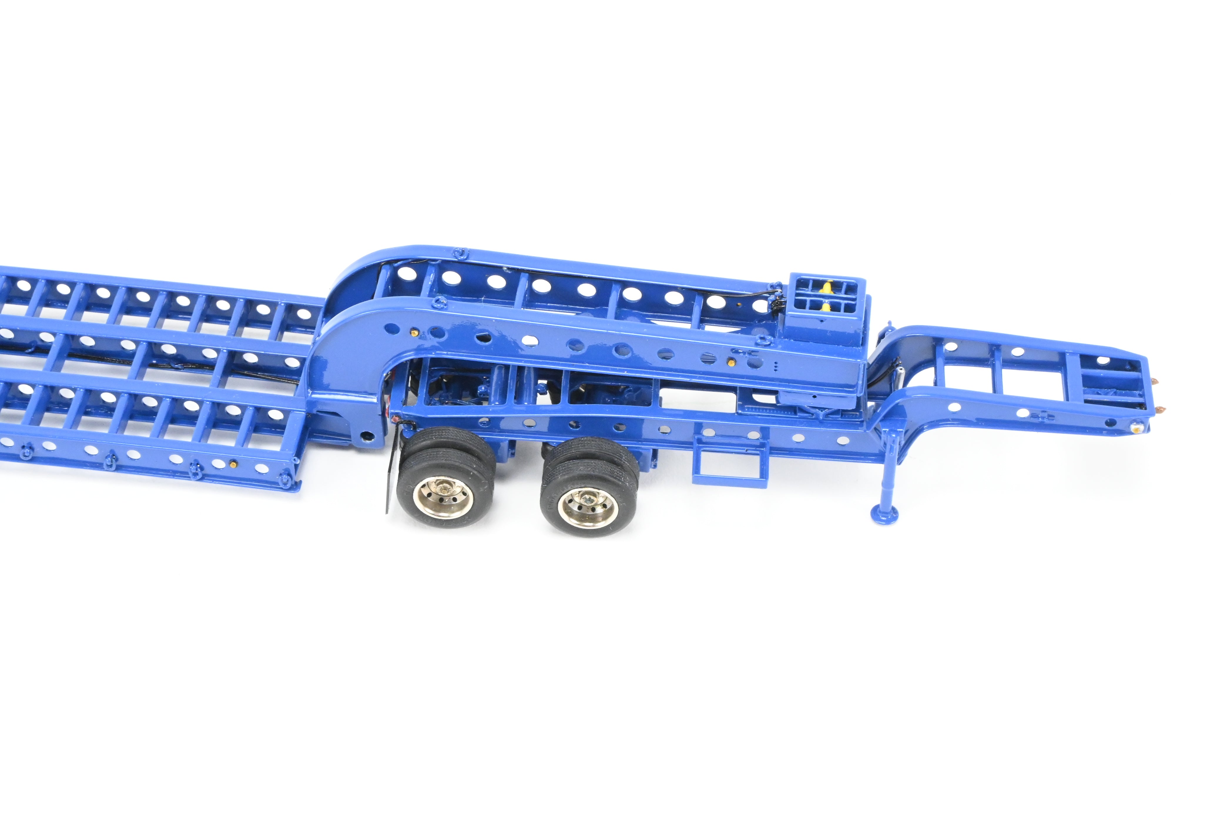 HO Scale Brass Construction OMI - Overland Models, Inc. Nelson Miller Transfer Extremely Rare One-of-a-Kind Pilot Models of 6-Axle and 9-Axle Heavy Haul Trailers in FP Blue, Never Produced
