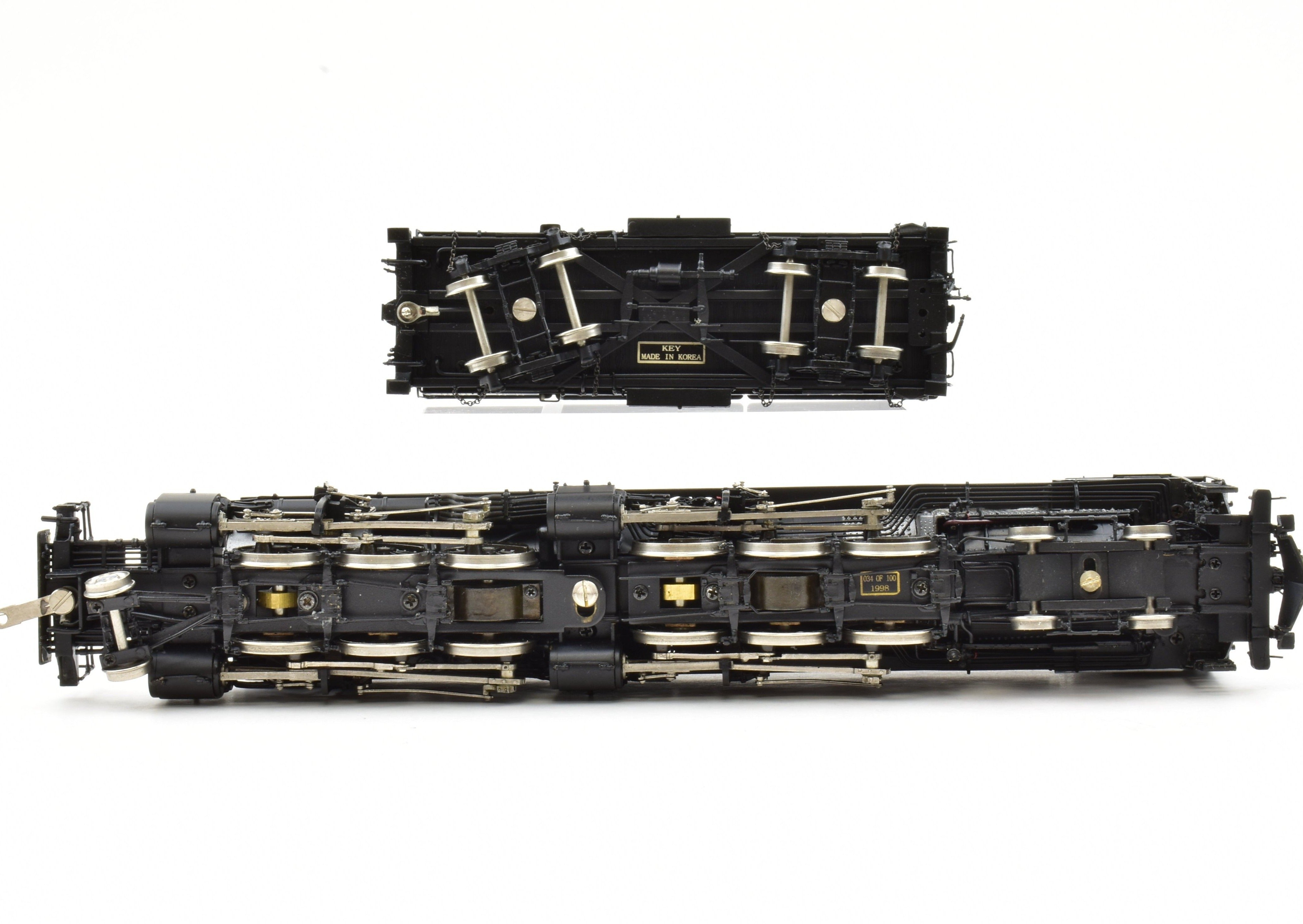 HO Scale Brass Key Imports Southern Pacific AM - 2 4 - 6 - 6 - 2 Cab Forward #3907 Post - War Model