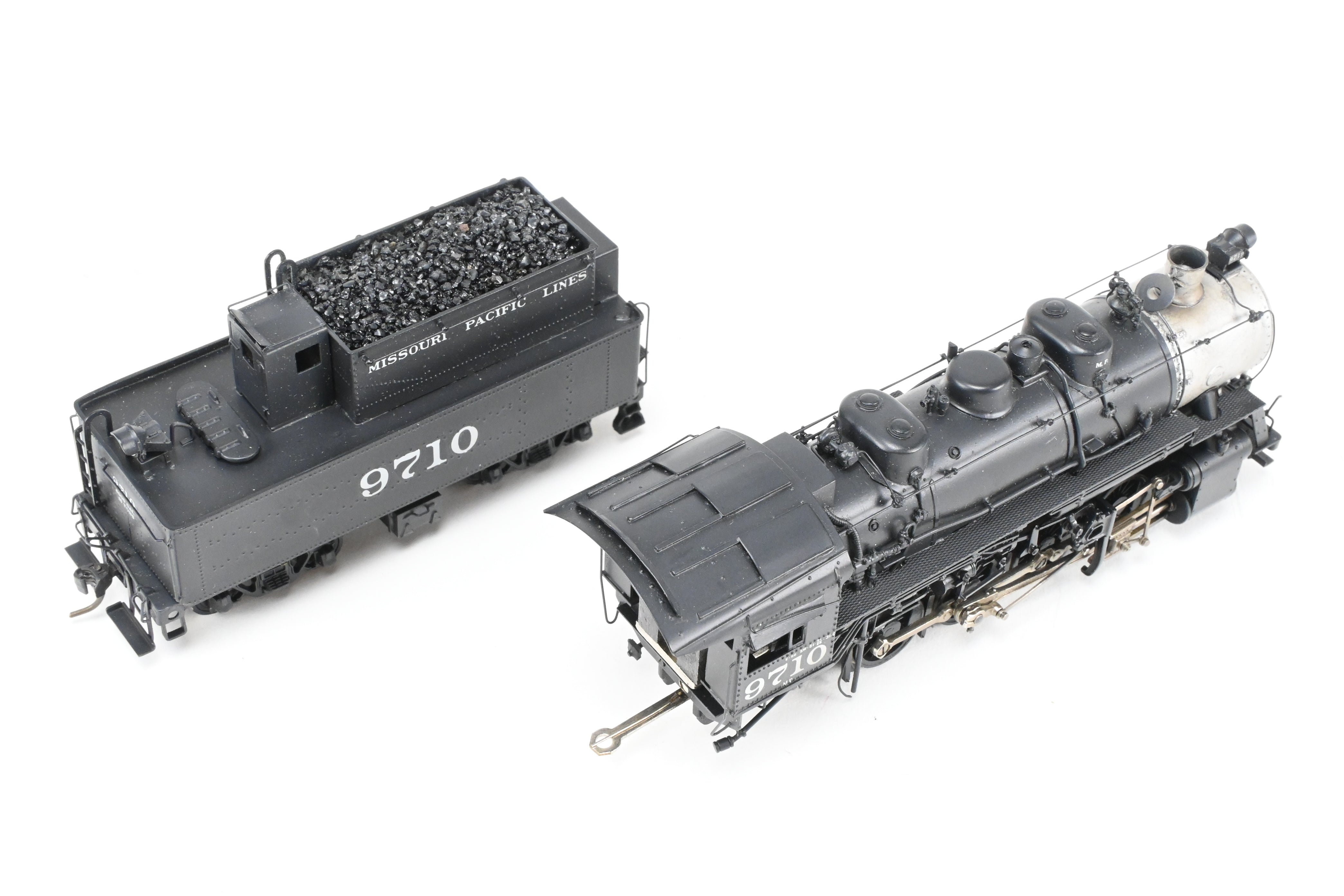 HO Scale Custom-Made Brass Missouri Pacific 0-8-0 Locomotive Model, CP No. 9710, Scratch Built by Joe G. Collias - One of a Kind