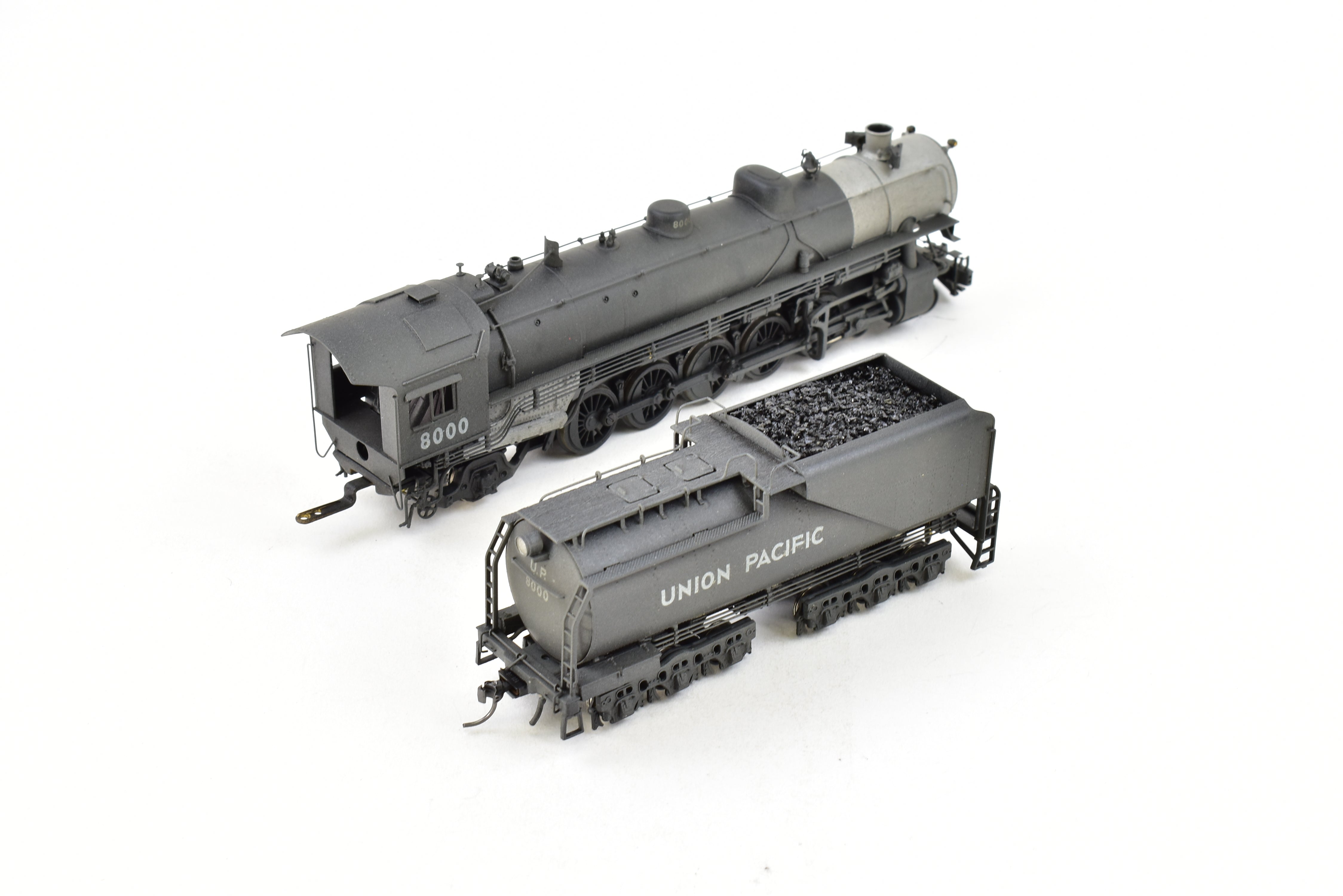 HO Scale Brass Model Train - Westside Model Co. Union Pacific 8000 Class 4 - 10 - 2 Custom Painted Locomotive No. 8000