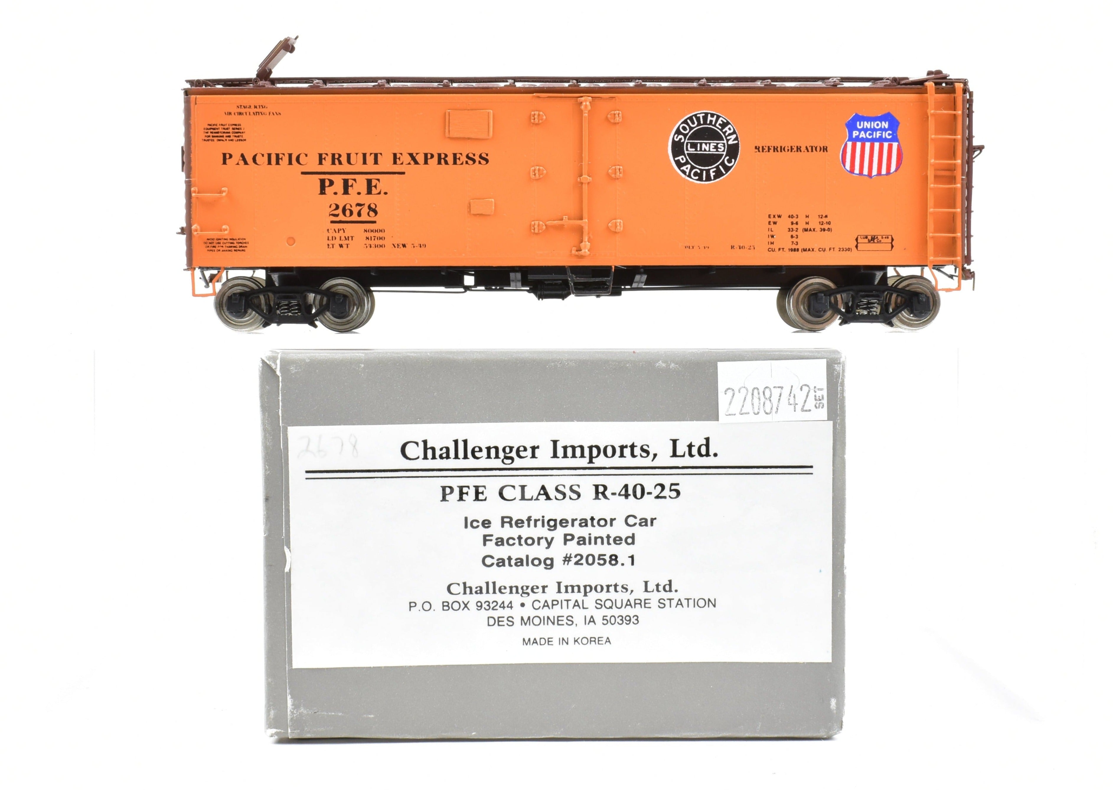 HO Scale Brass CIL Challenger Imports PFE R-40-26 Refrigerator Car #2678