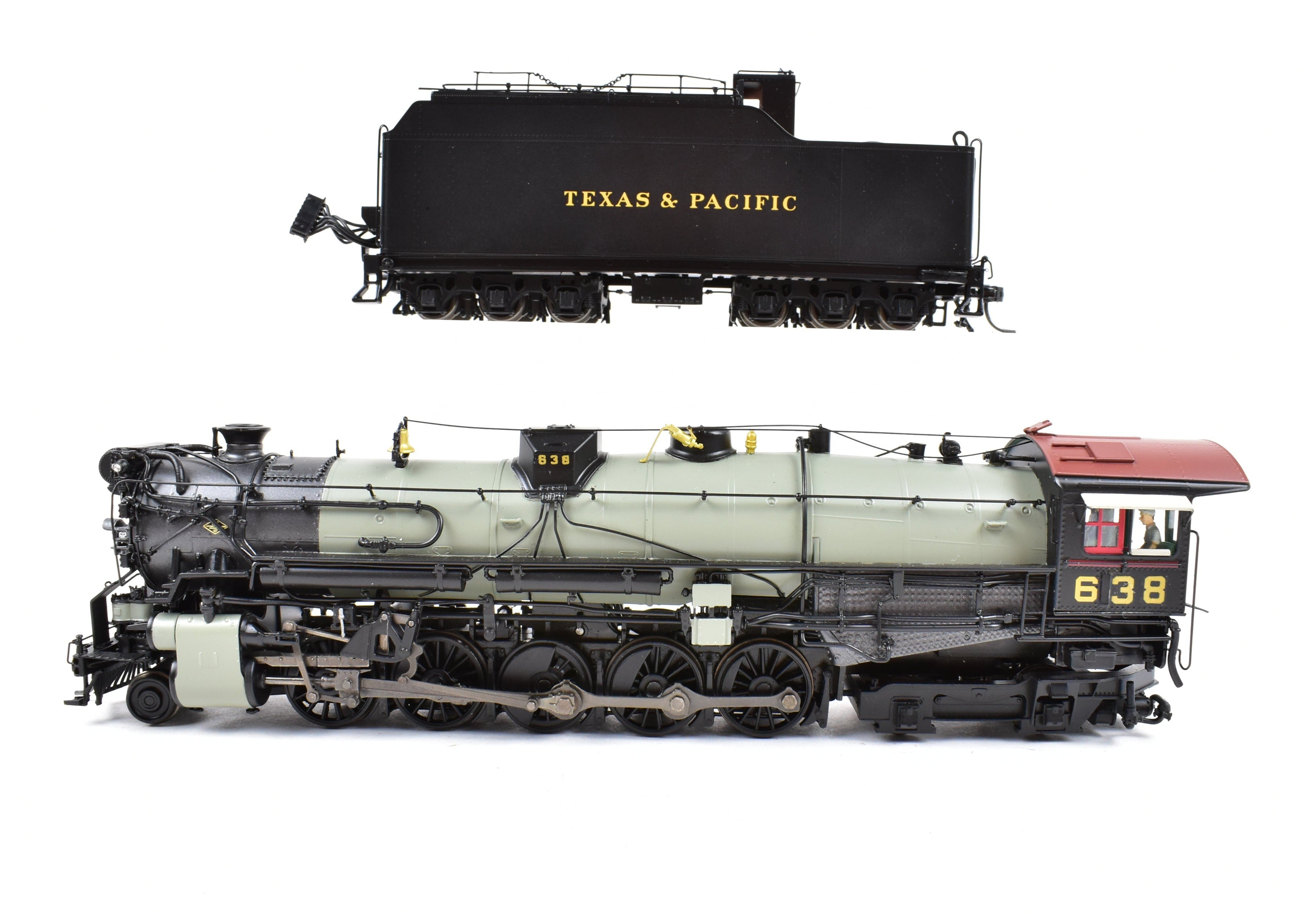 HO Scale Brass Hybrid BLI T&P 2-10-4 FP DCC & Sound Renumbered #638