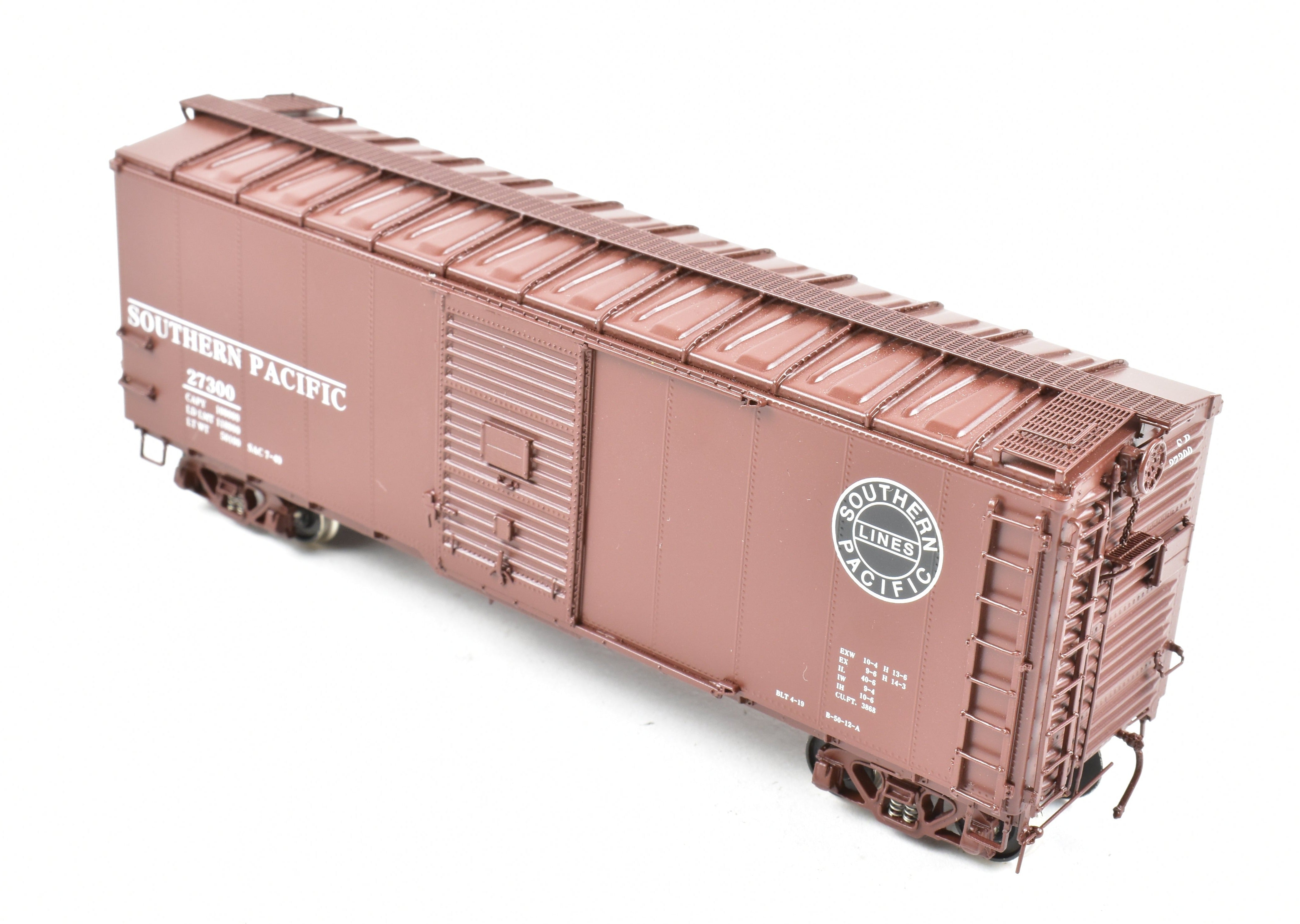 High - Quality HO Scale Brass CIL - Challenger Imports Southern Pacific Class B - 50 - 12 - A Rebuilt Steel - Sided Box Car with Factory Painting