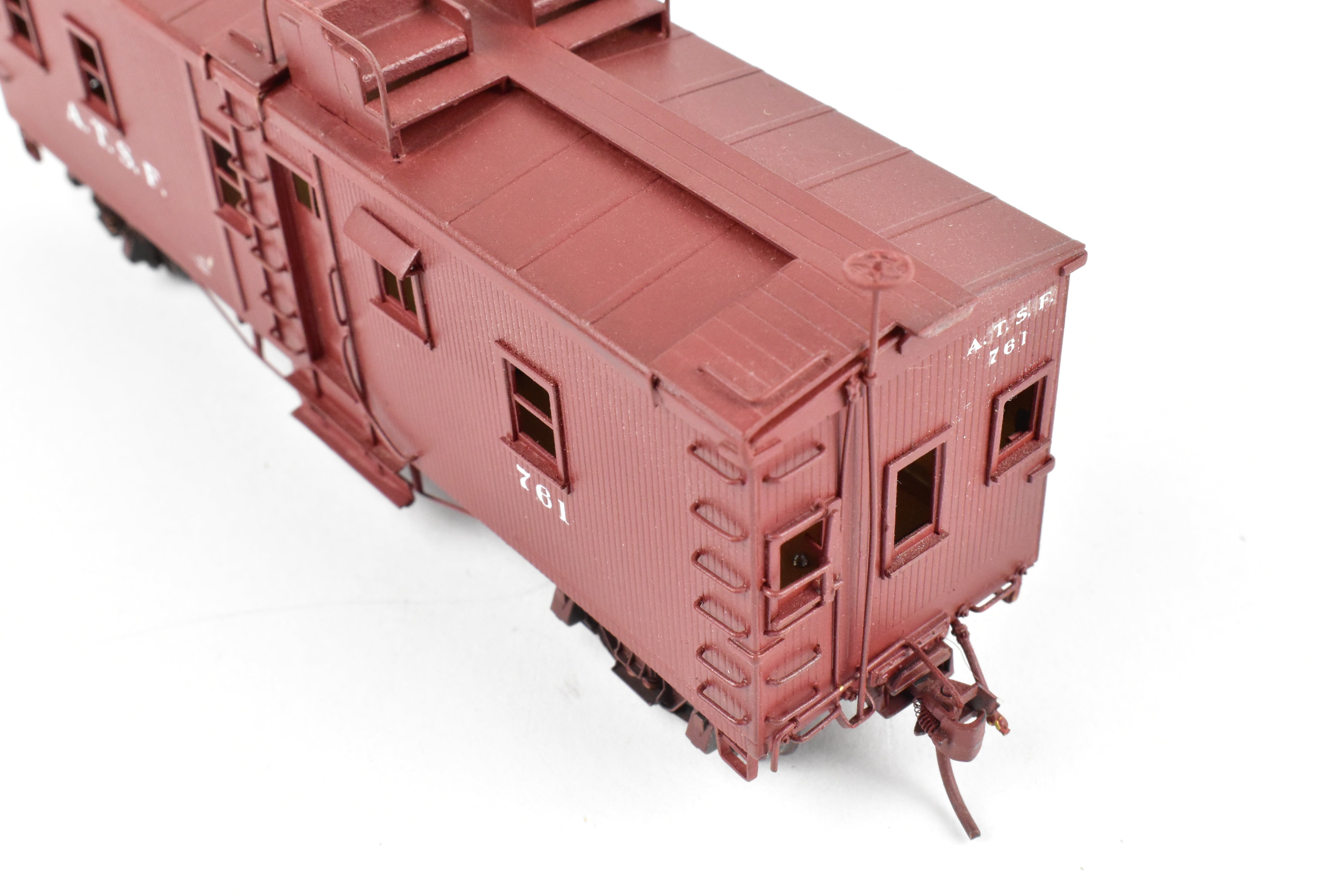 Custom Painted HO Brass Key Imports ATSF Santa Fe Caboose No. 761