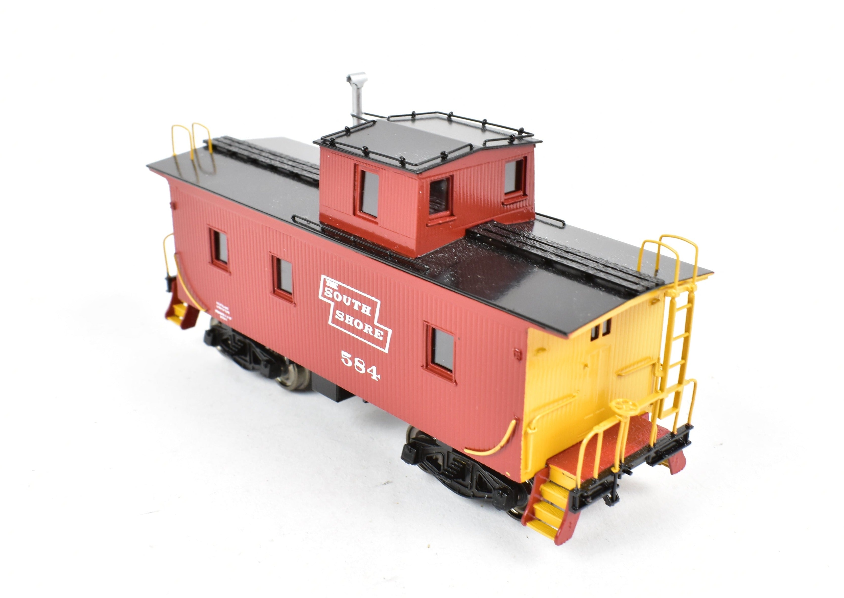 HO Scale Brass Duluth South Shore & Atlantic Shorty Wood Sheath Caboose FP No. 584 Model by Overland Models, Inc. (OMI)