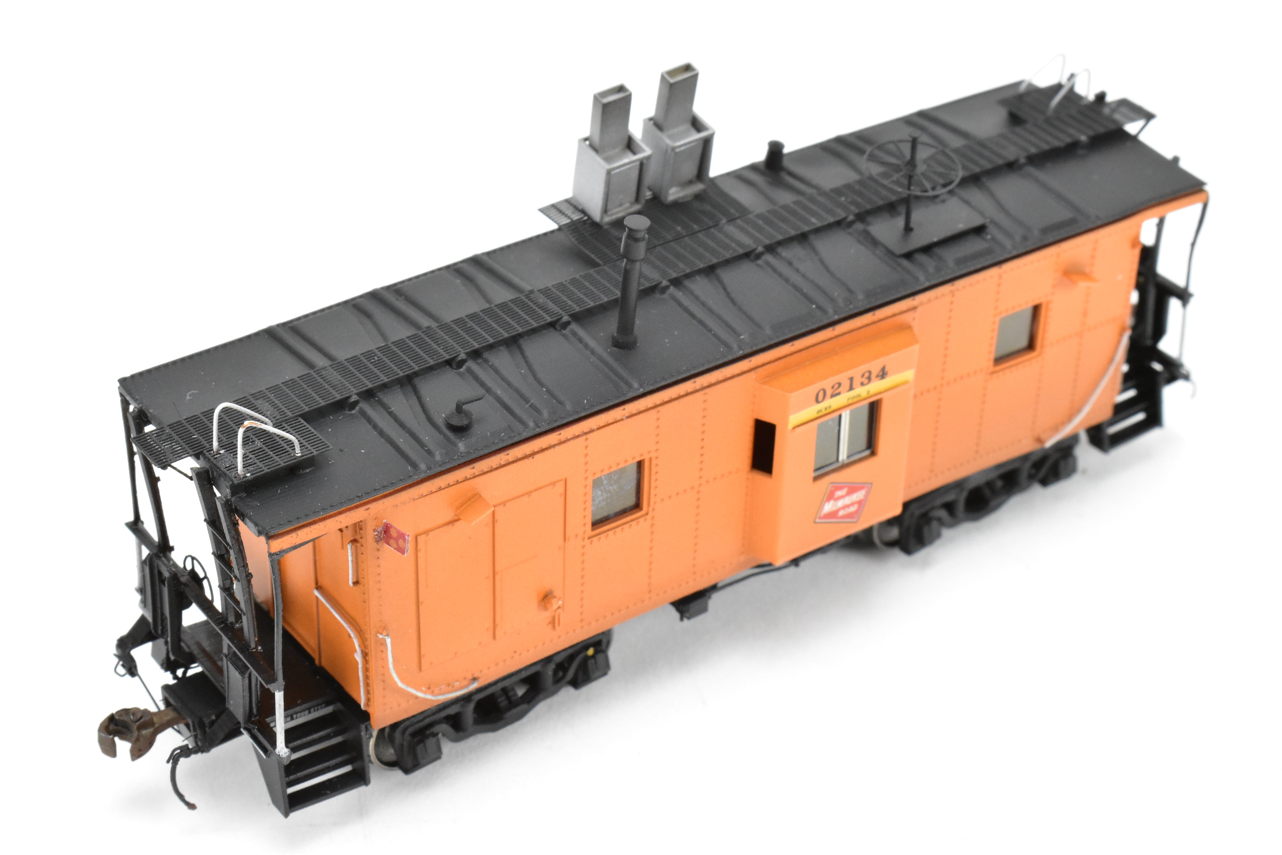 HO Scale 3D Printed Custom Painted Milwaukee Road Thrall Bay Window Caboose Model