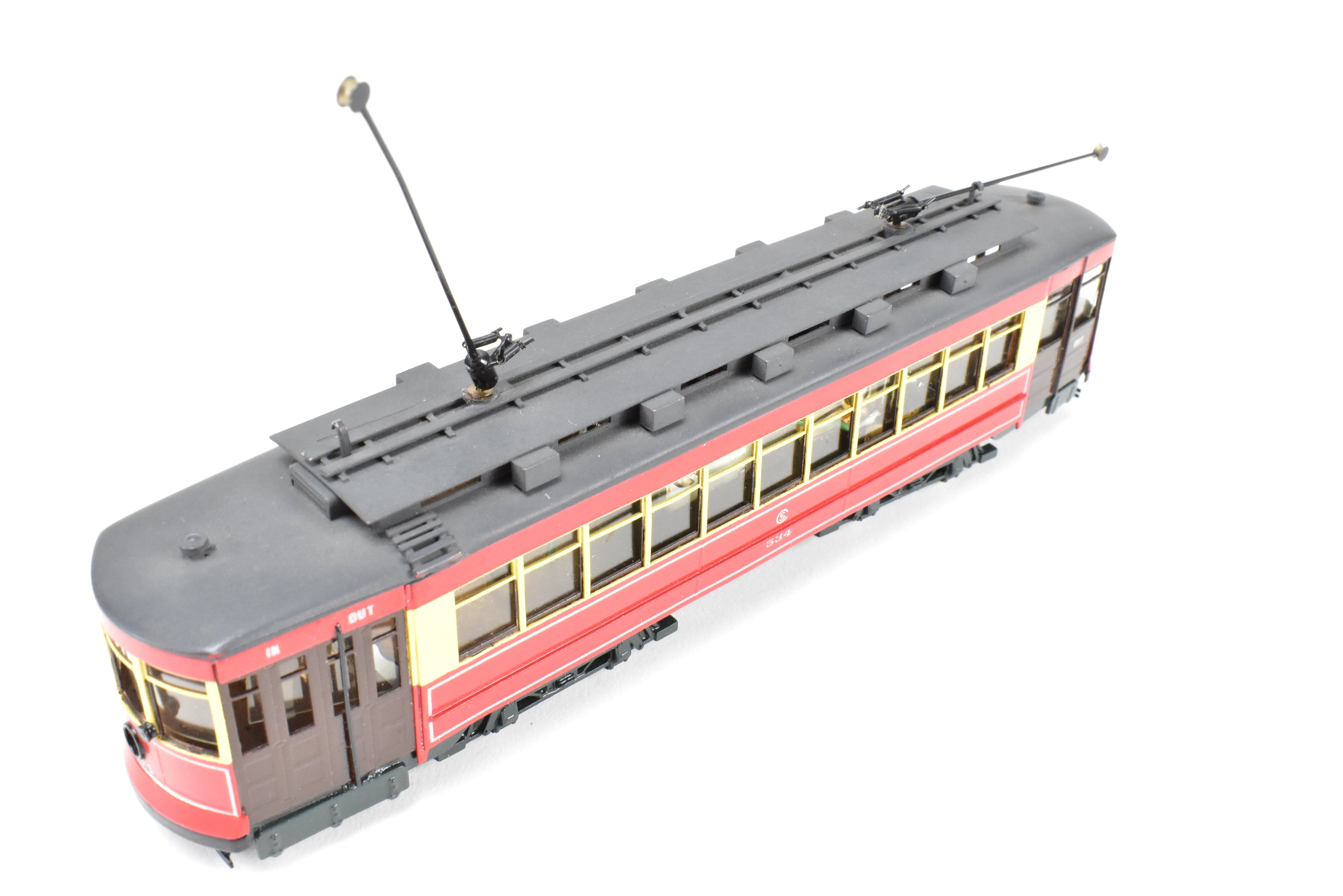 HO Brass Fairfield 343 CSL Chicago Surface Lines Pullman Car #534 Custom Painted
