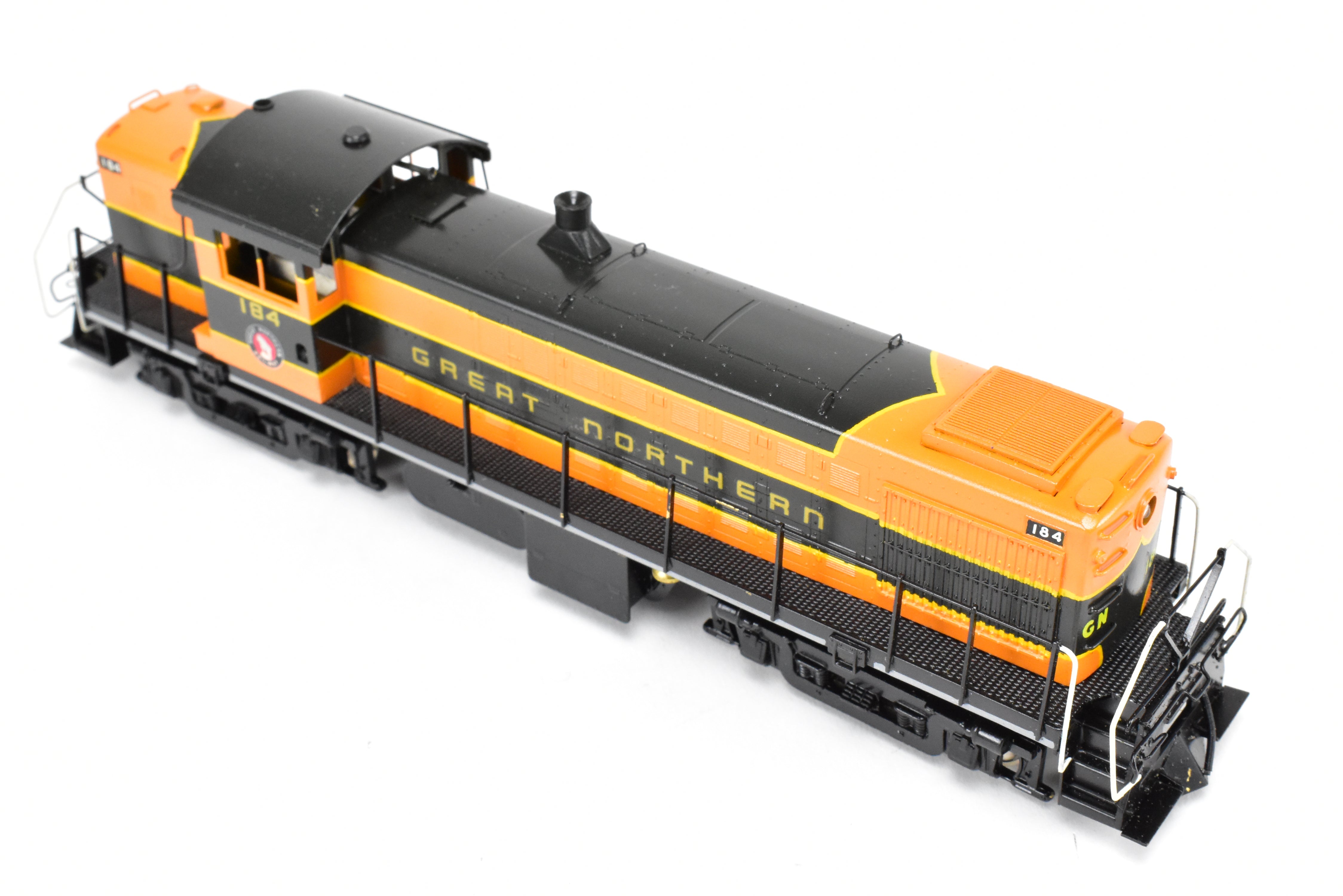 HO Scale Brass ALCO RS-1 Road Switcher Model in Great Northern Green/Orange #184