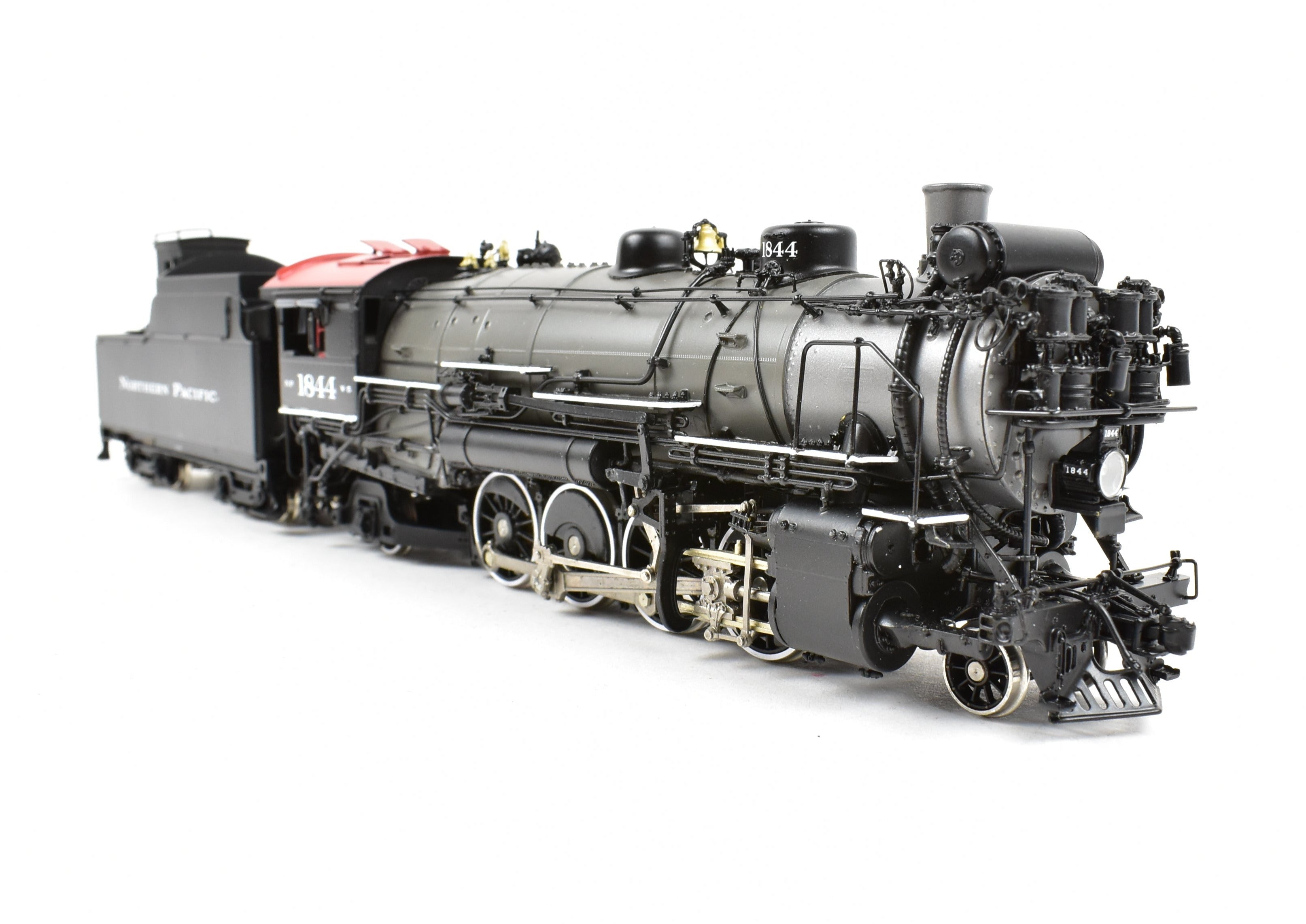 HO Scale Brass Model Train by W&R Enterprises - Northern Pacific Class W-5 2-8-2 Version 1, #1844 with Grey Boiler