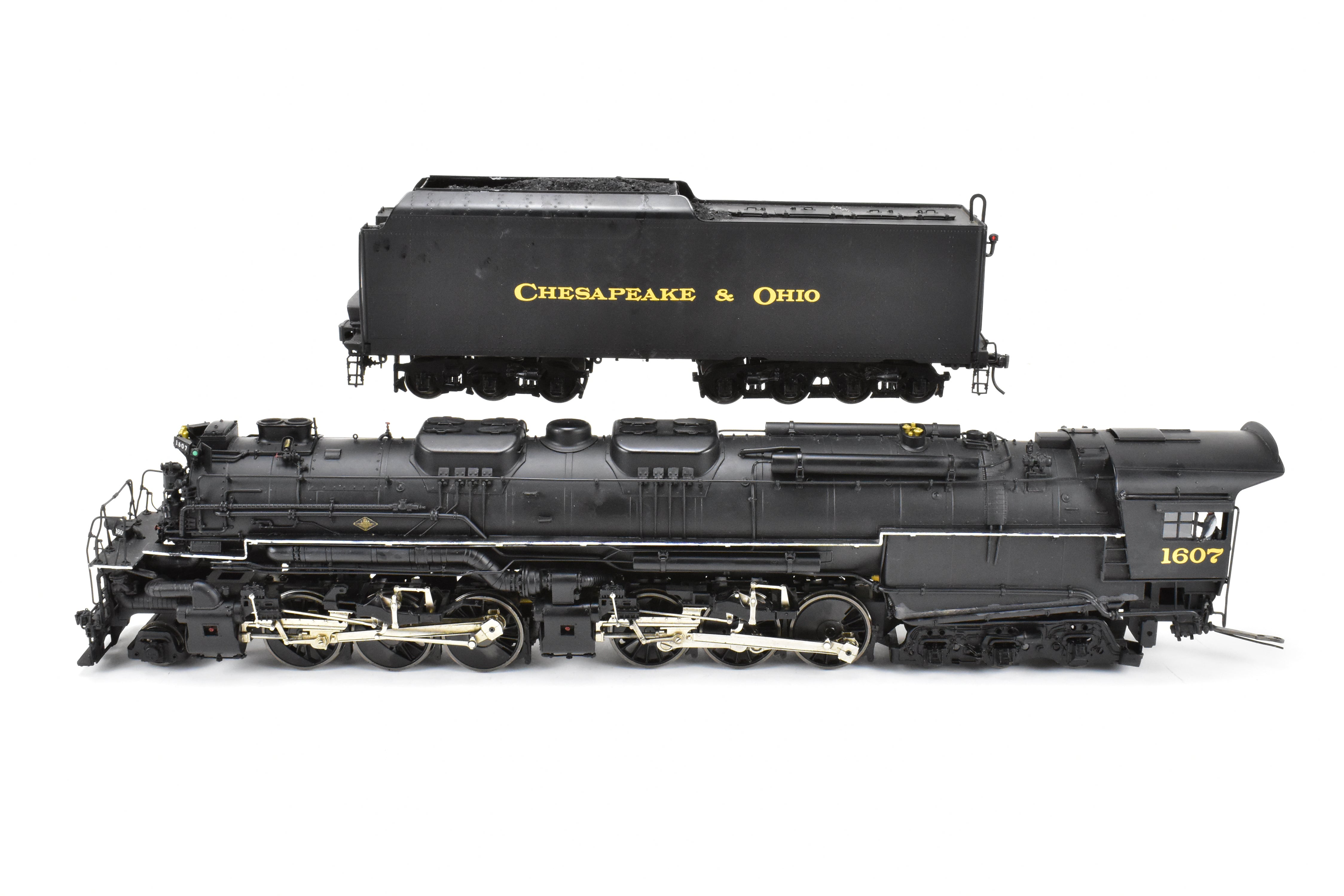 O Scale Brass Model Train - Sunset Models 3rd Rail Division Chesapeake & Ohio Allegheny Class H8 2-6-6-6 2-Rail F/P Locomotive #1607