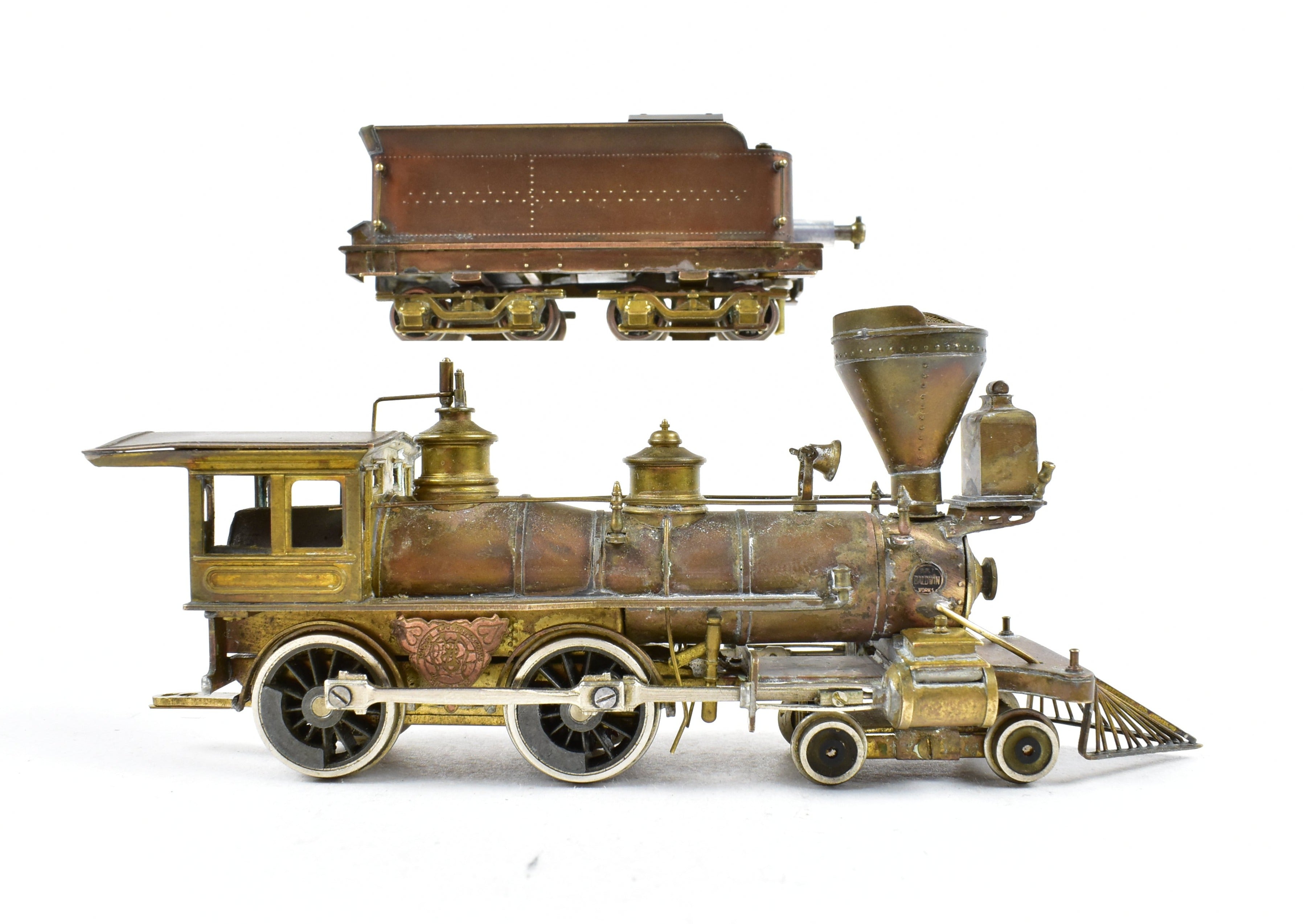 HO Scale Brass PFM - United Virginia & Truckee 4-4-0 Steam Locomotive Reno No. 11 Model Train