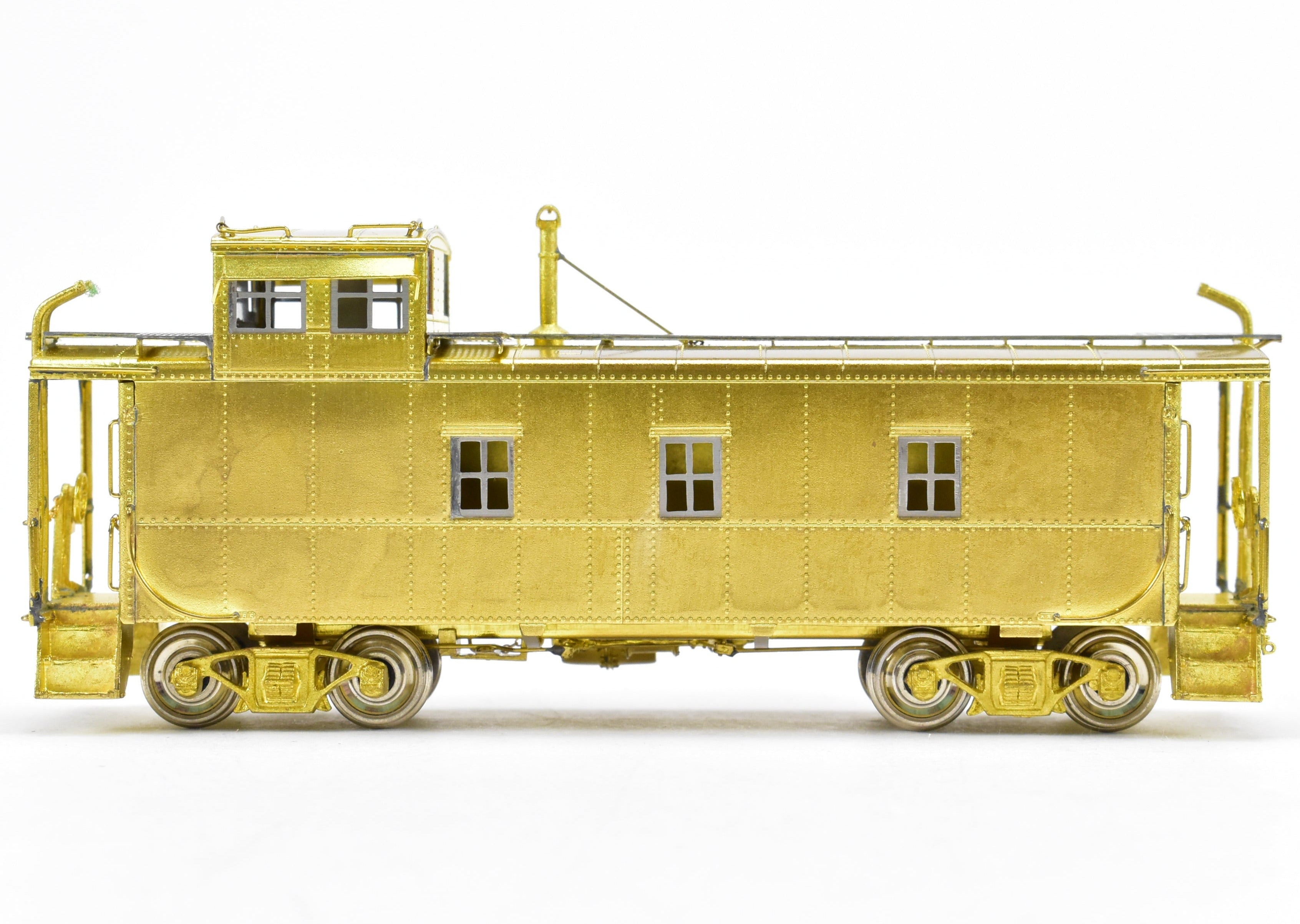 HO Scale Brass Model Train Caboose by Overland Models, Inc. - Representing Denver & Rio Grande Western 1400 Series Steel Caboose