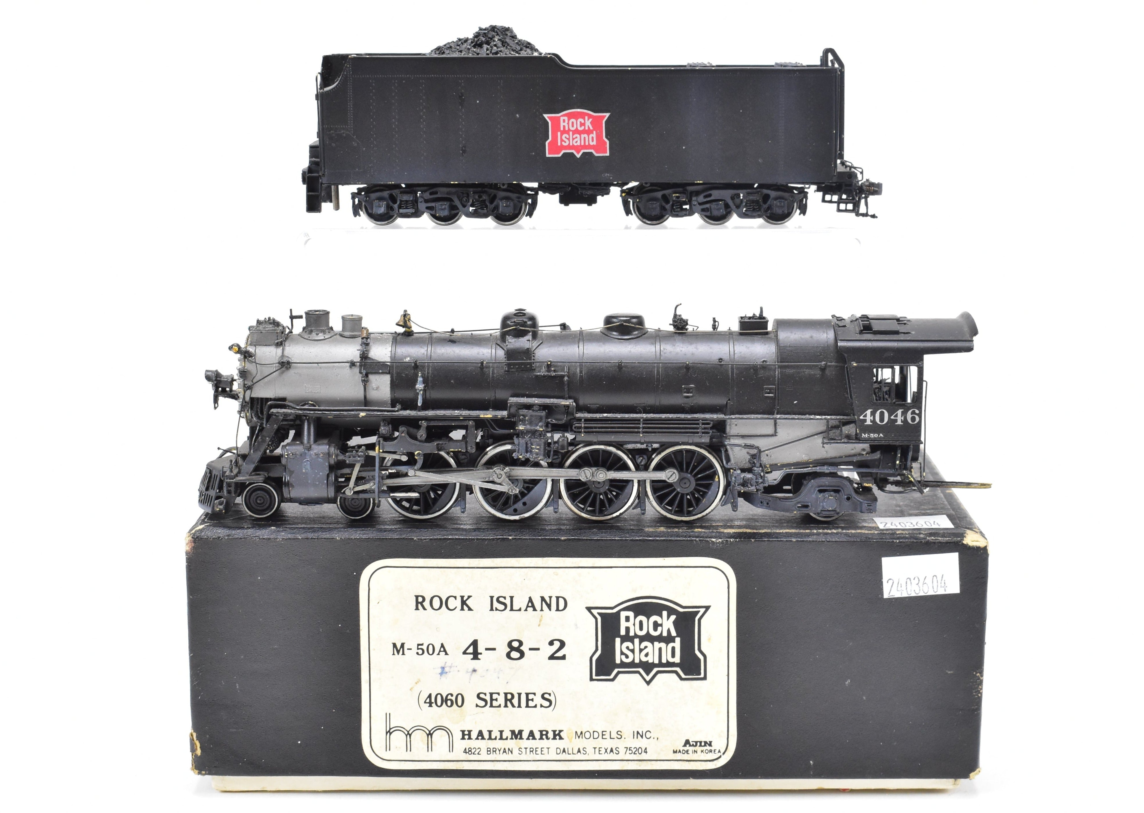HO Scale Brass Hallmark CRI&P Rock Island M-50A 4-8-2 No. 4046 Model