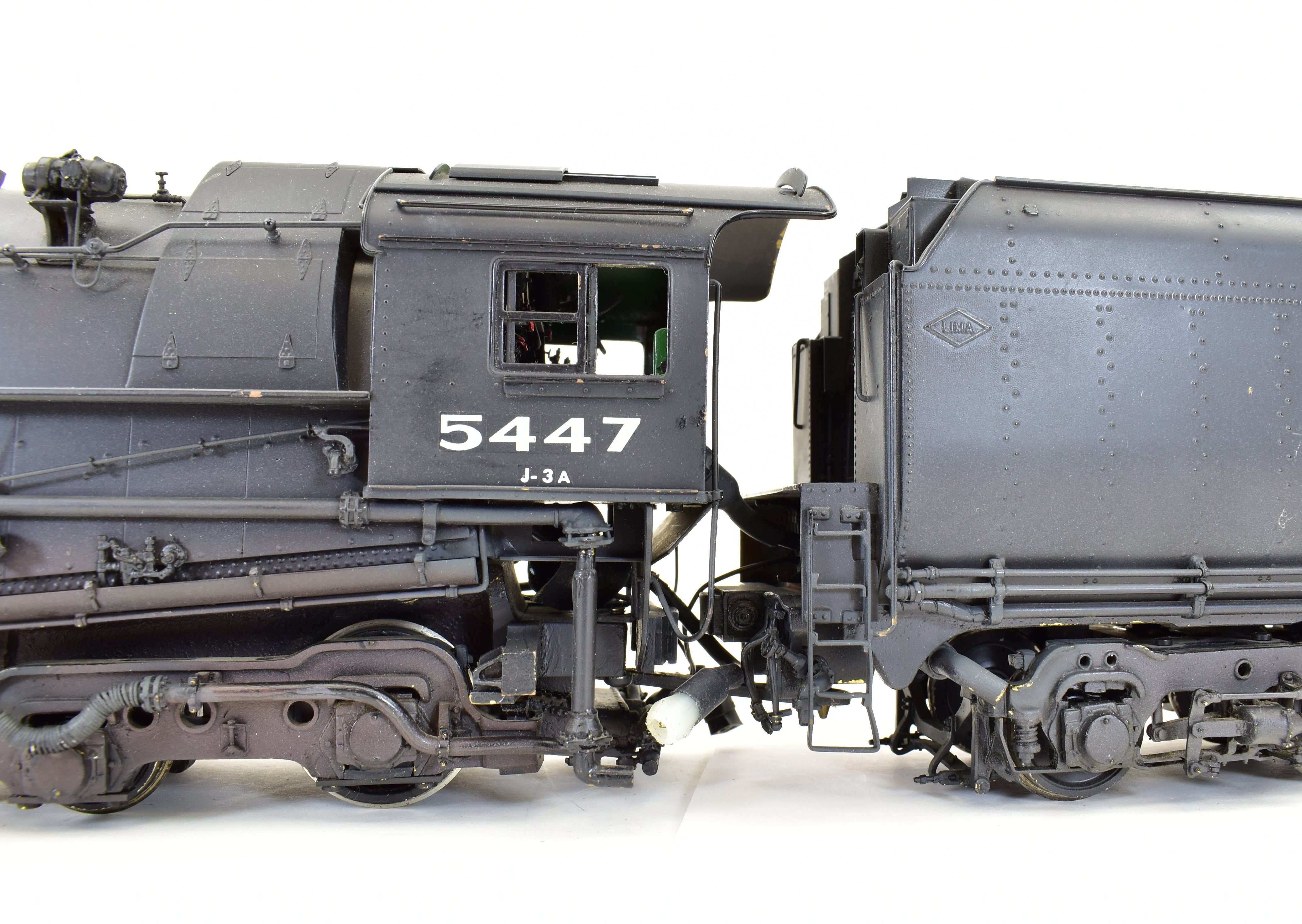 O Scale Brass Model Train - Precision Scale Co. from NYC - New York Central J-3a 4-6-4 De-Streamlined Hudson Locomotive with Custom Painting
