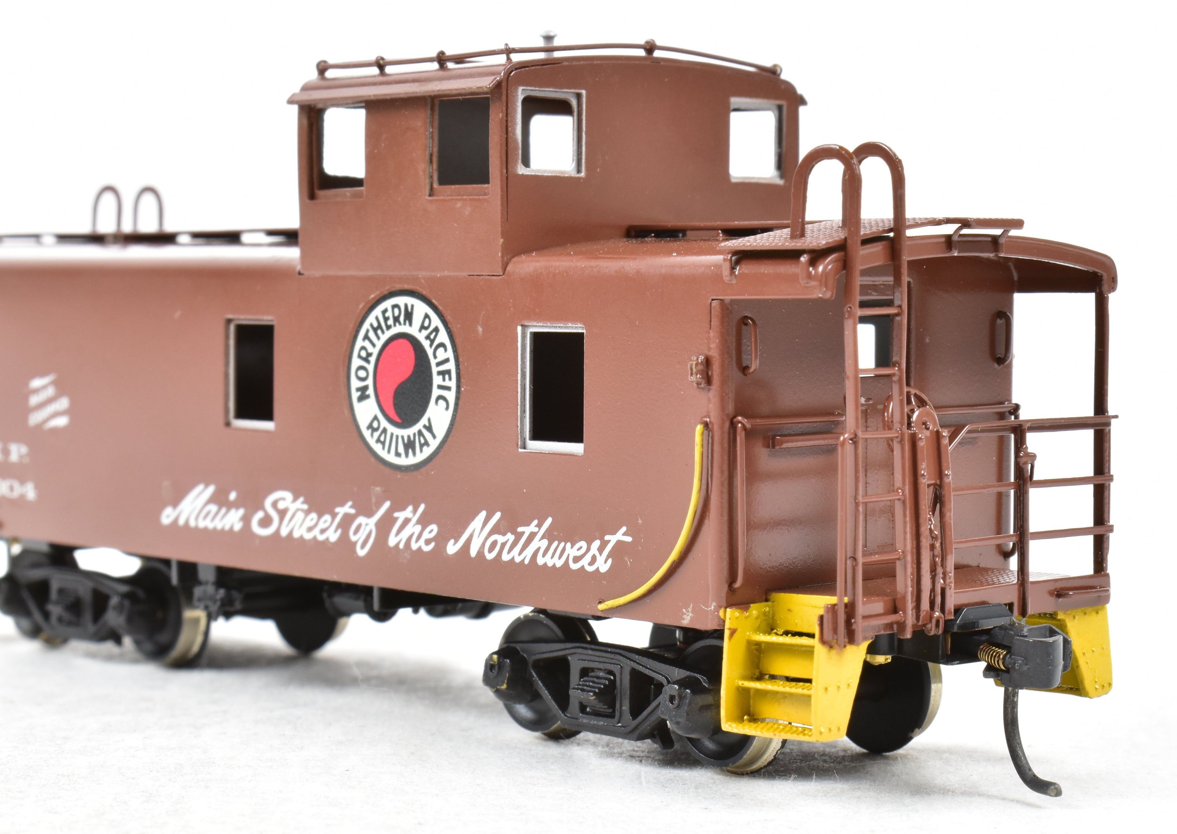 HO Scale Brass Model - Overland Models, Inc. (OMI) Northern Pacific Steel Caboose with Tall Cupola, CP No. 1004