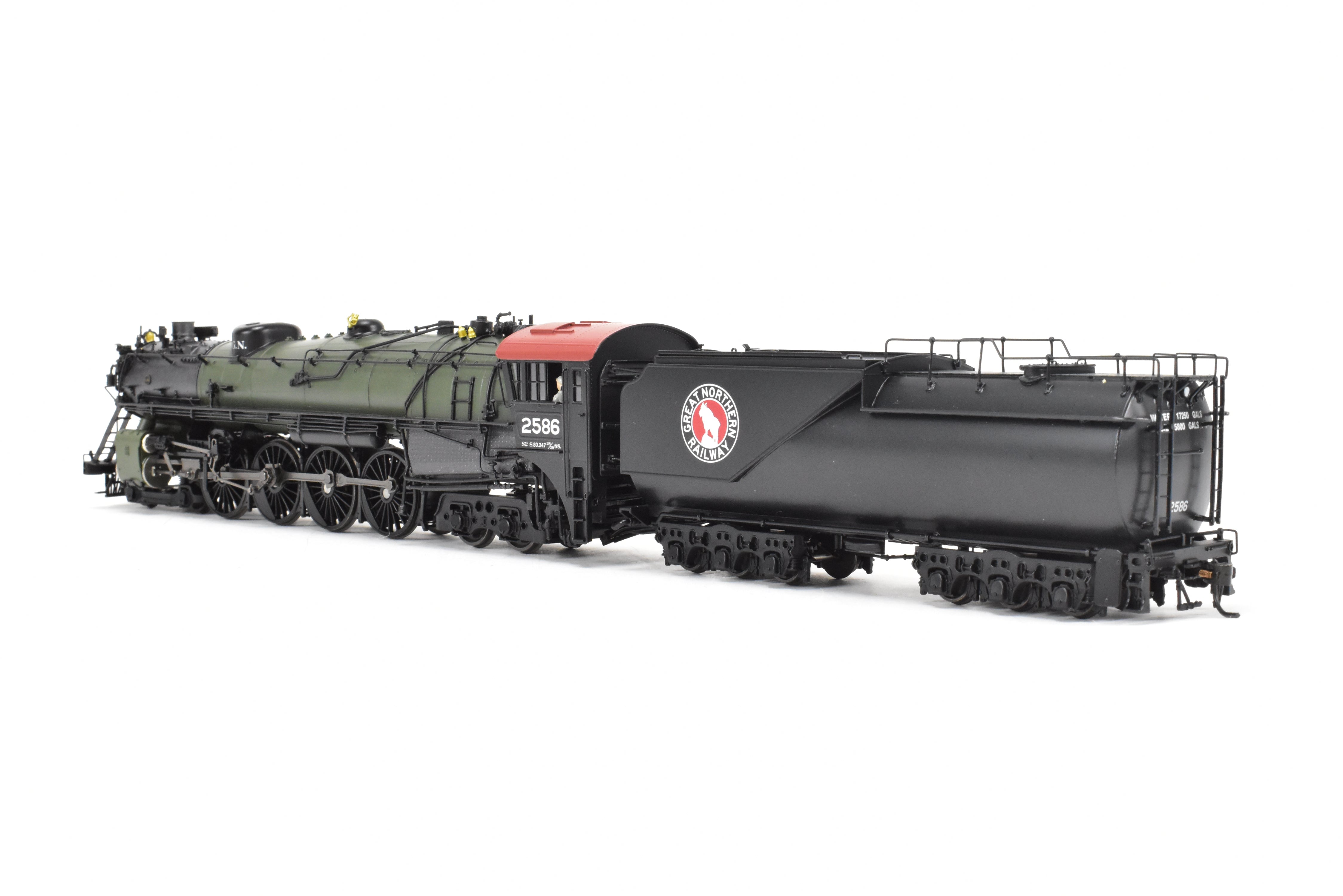 HO Scale Brass Hybrid BLI Great Northern S - 2 4 - 8 - 4 FP 2586 with DCC and Sound