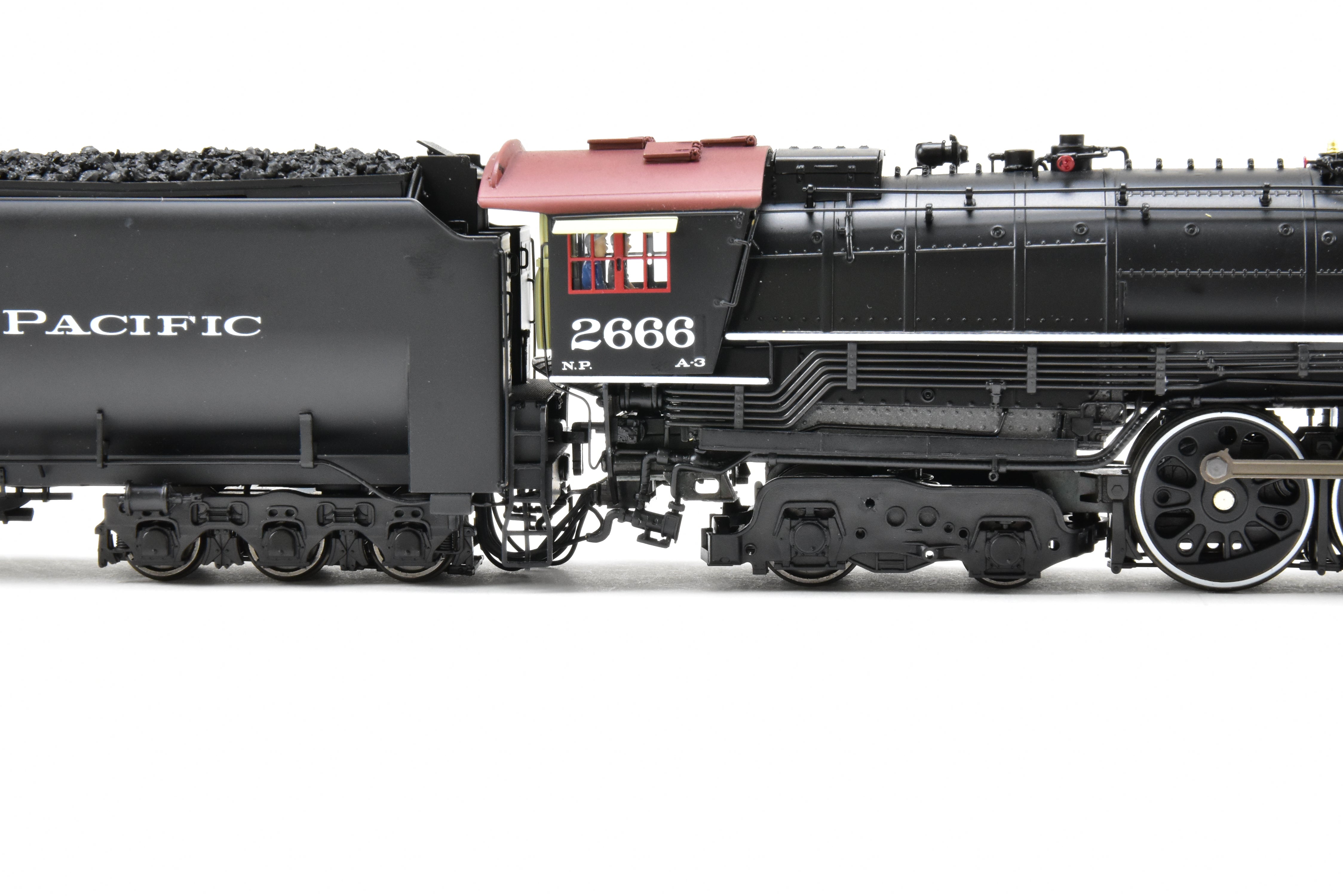 HO Scale Brass Hybrid Model Train by BLI - Broadway Limited Imports, NP - Northern Pacific A - 3 4 - 8 - 4 FP #2666 with Smoke and Paragon 4 Sound for Both DC and DCC Layouts