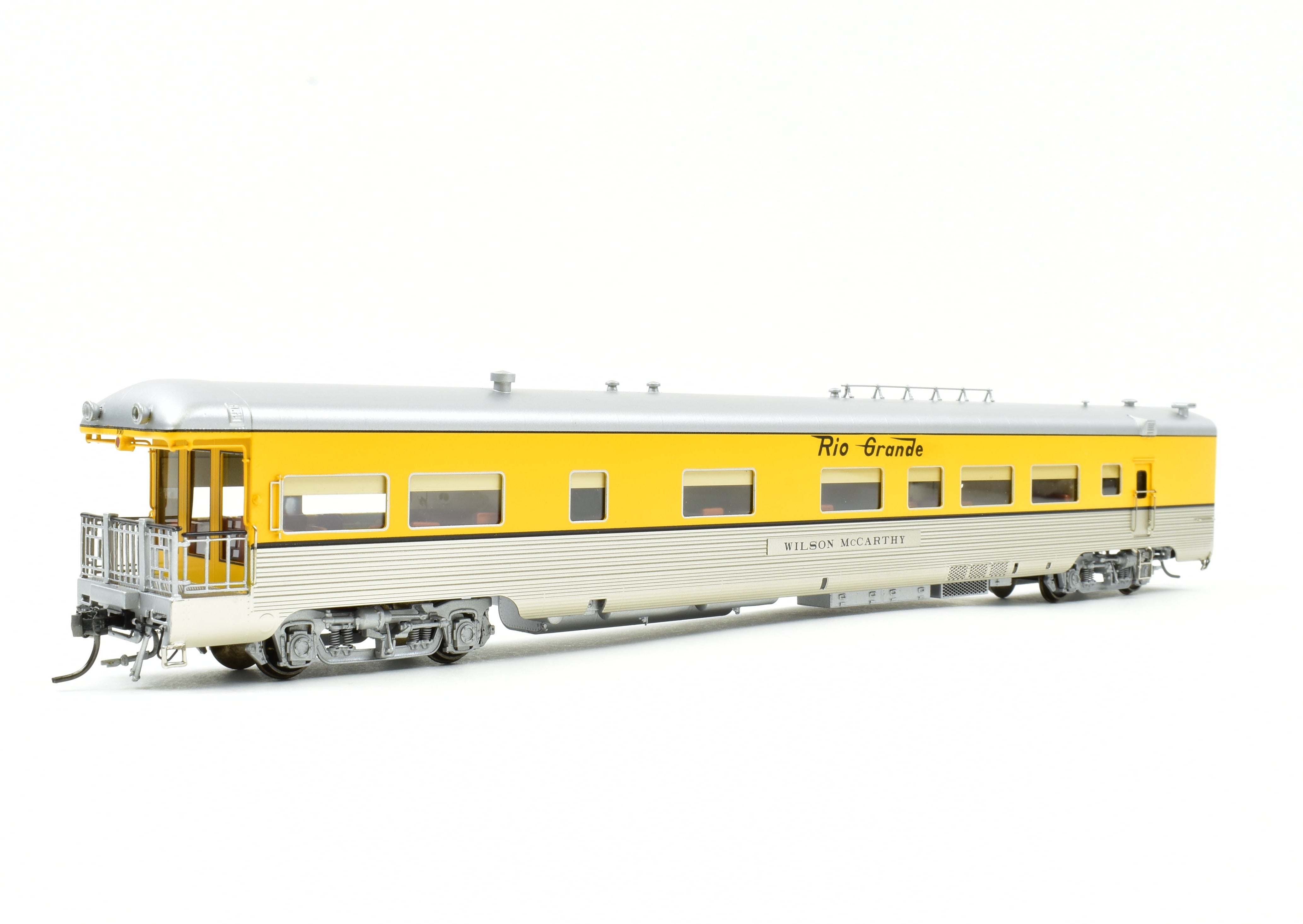 HO Scale Brass Colorado Division Point Denver & Rio Grande Western Lightweight Business Car Wilson McCarthy Factory Painted Model Train