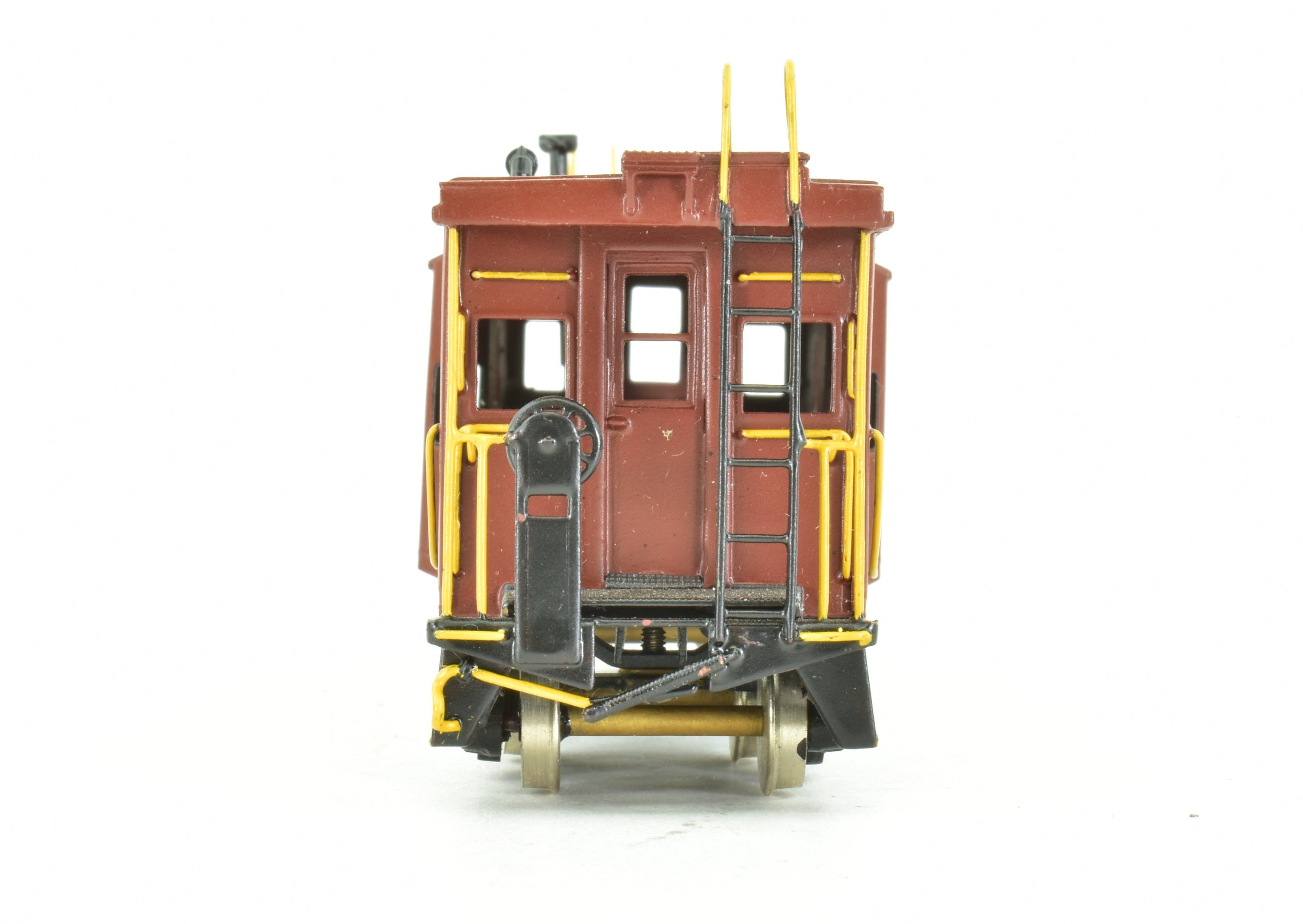 HO Scale Brass Alco Models Pittsburgh & Lake Erie (P&LE) Bay Window Cabin Car Caboose Model for Collectors and Train Enthusiasts