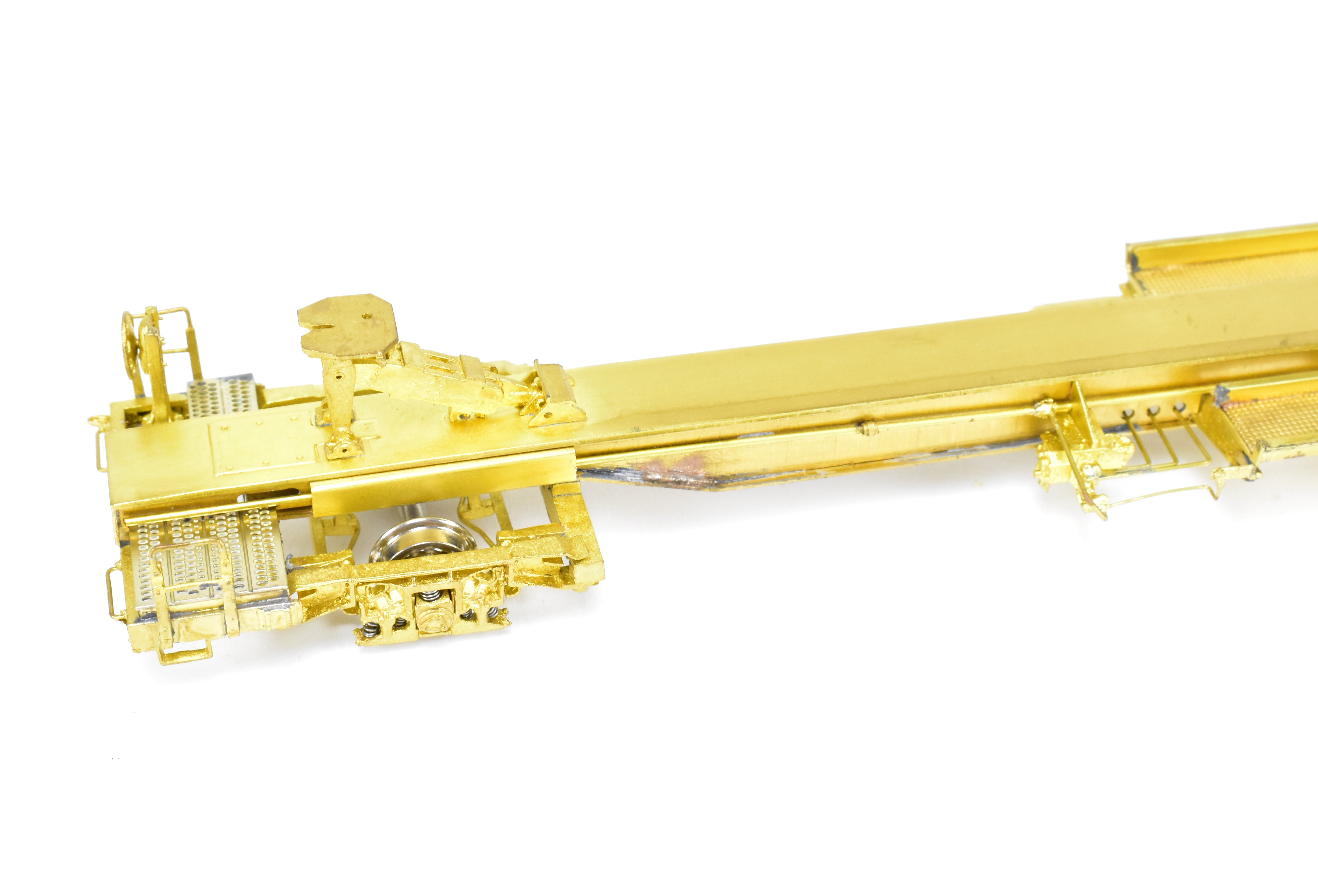 HO Scale Brass Model Railroad Car - Overland Models, Inc. (OMI) Representing Various Roads TTX - Trailer Train (TTUX) Thrall Front Runner 50' TOFC Car with National Unitruck