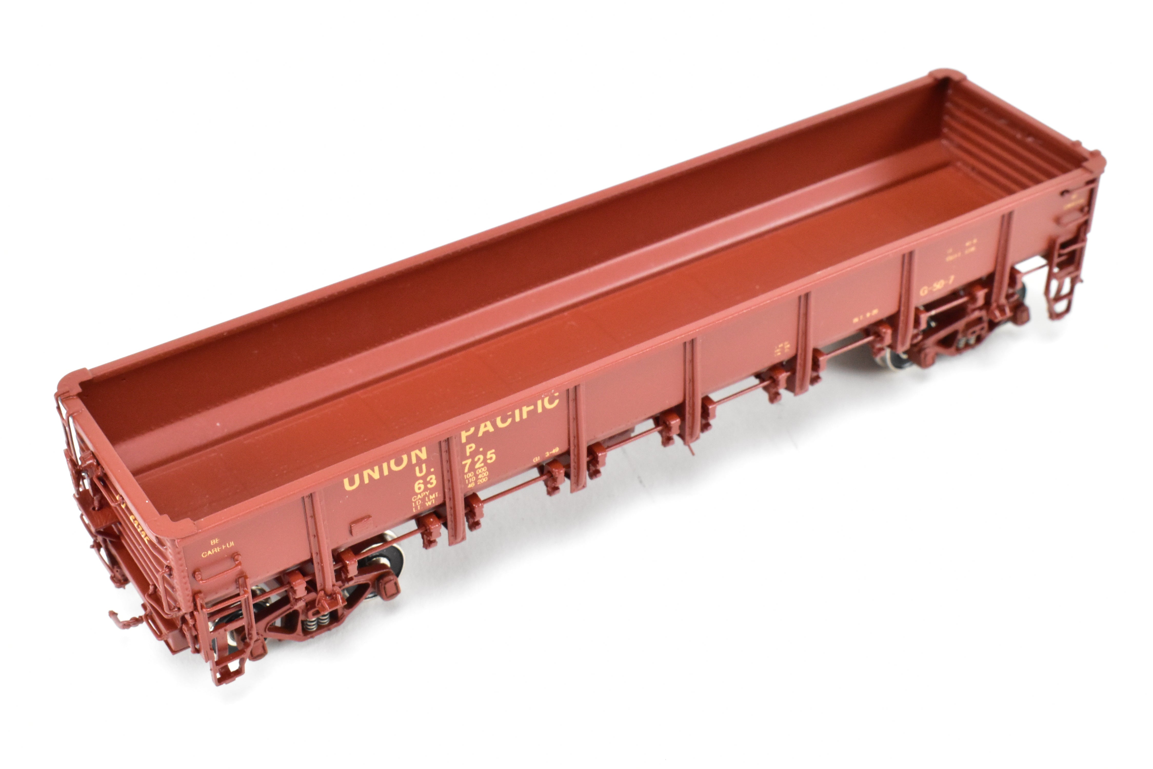 HO Brass CIL - Challenger Imports UP G50 - 7 Drop Bottom Gondola V2 (Rivet Sides) #63725