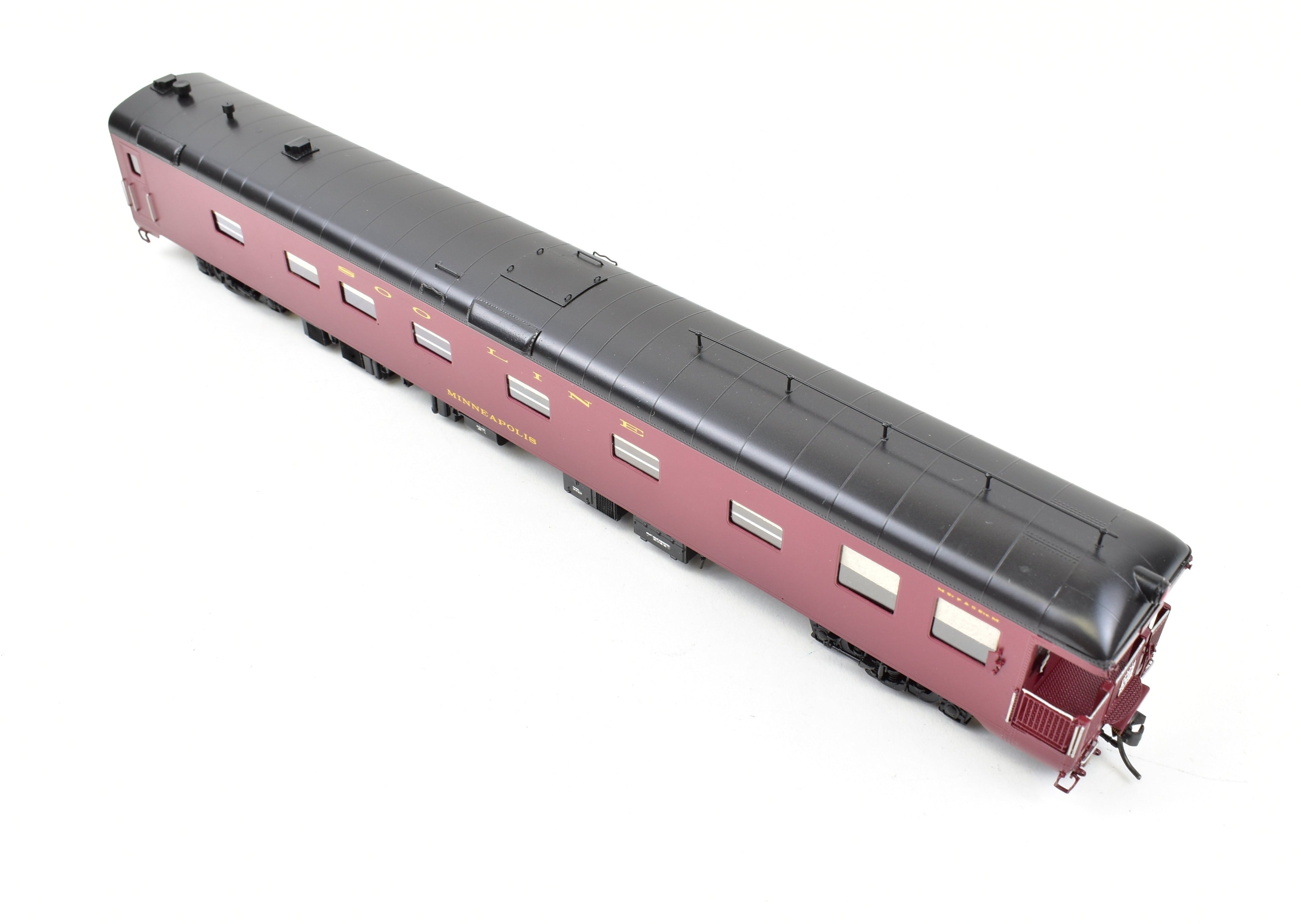 W&R Enterprises HO Brass Soo Line Business Car in Minneapolis Pro-Painted Finish