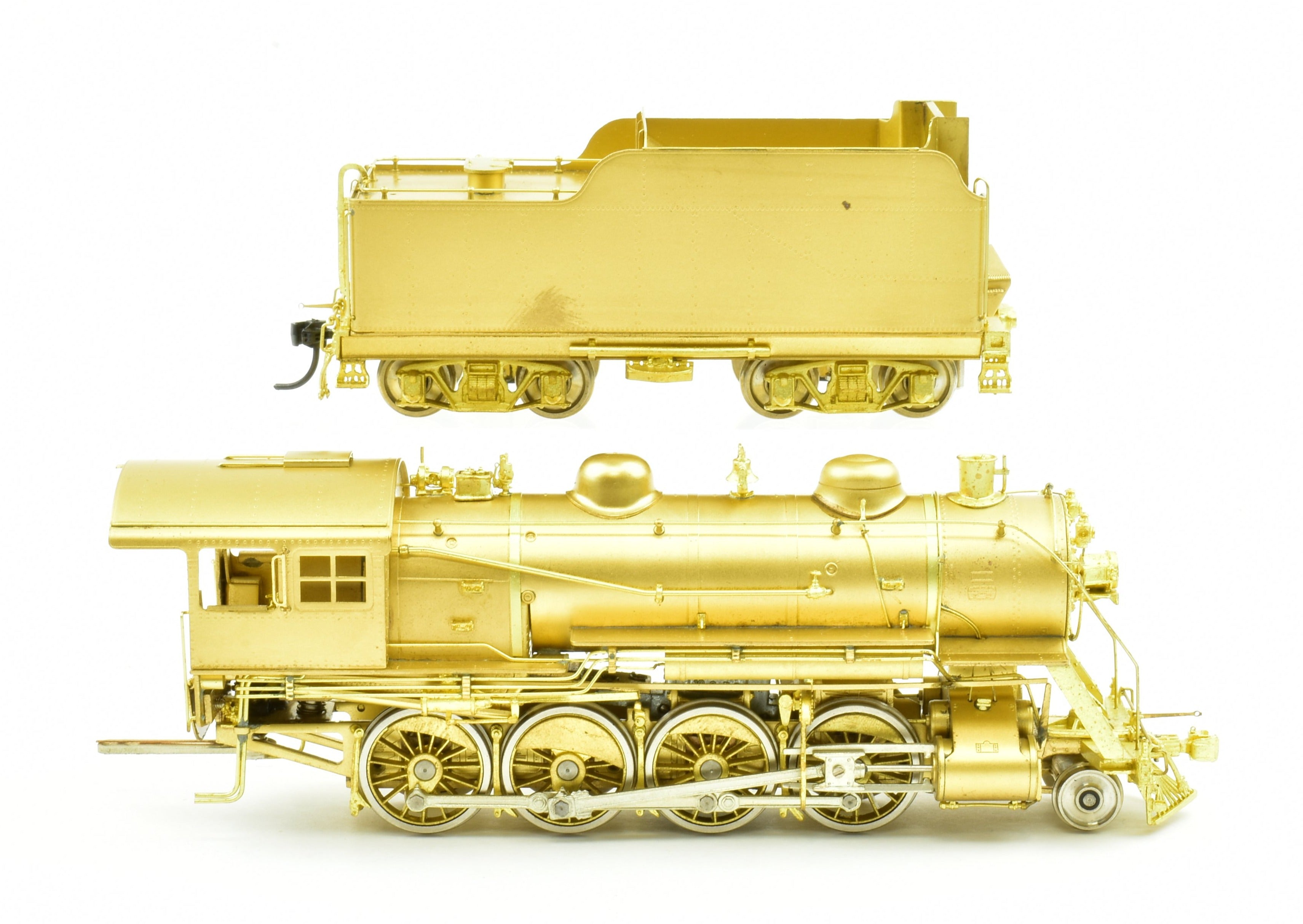 HO Scale Brass Model Key Imports Rutland Railroad G - 34 2 - 8 - 0 Consolidation Steam Locomotive with Stoker Engine