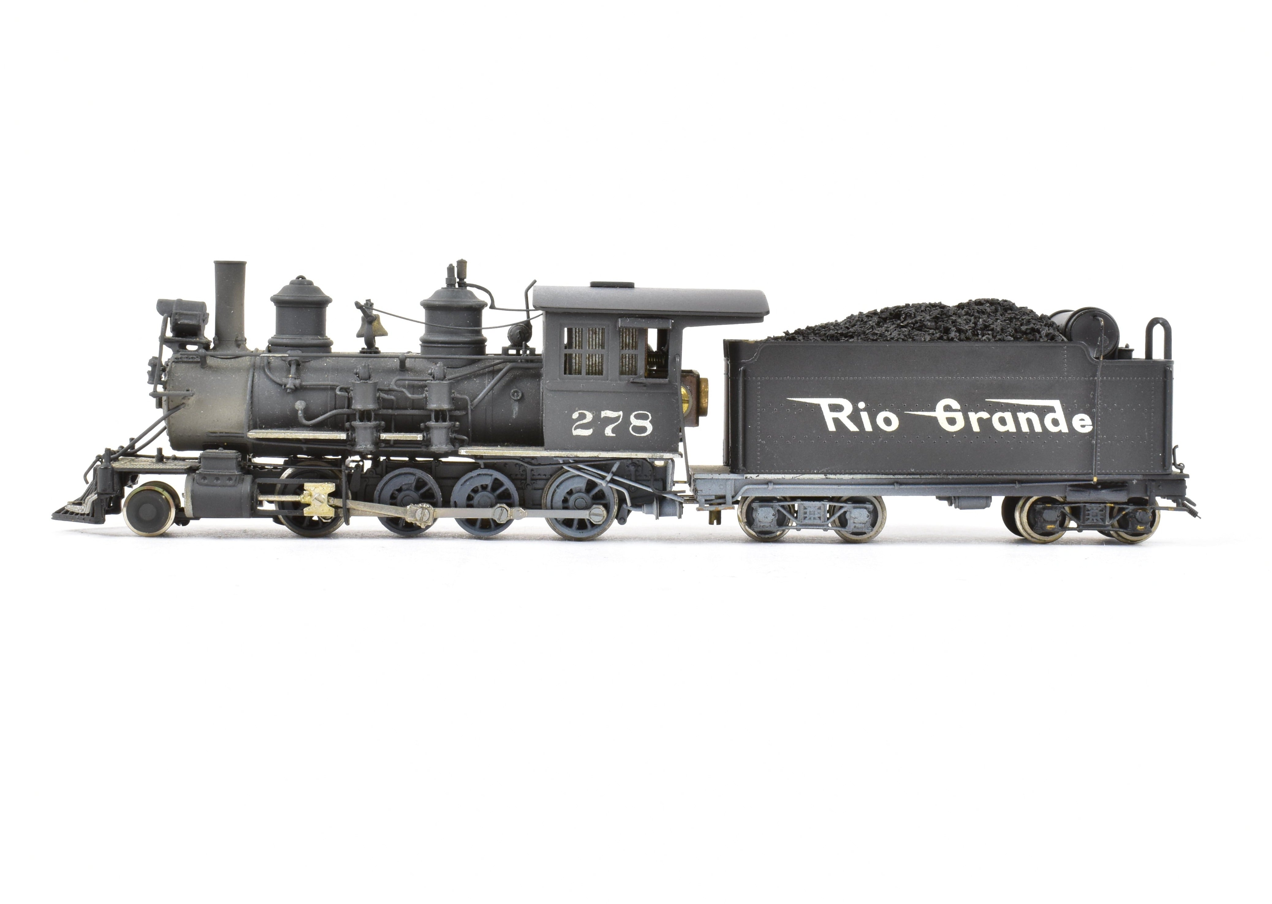 HOn3 Custom Painted Brass D&RGW - Denver & Rio Grande Western C-16 2-8-0 #278 by Westside Model Co.