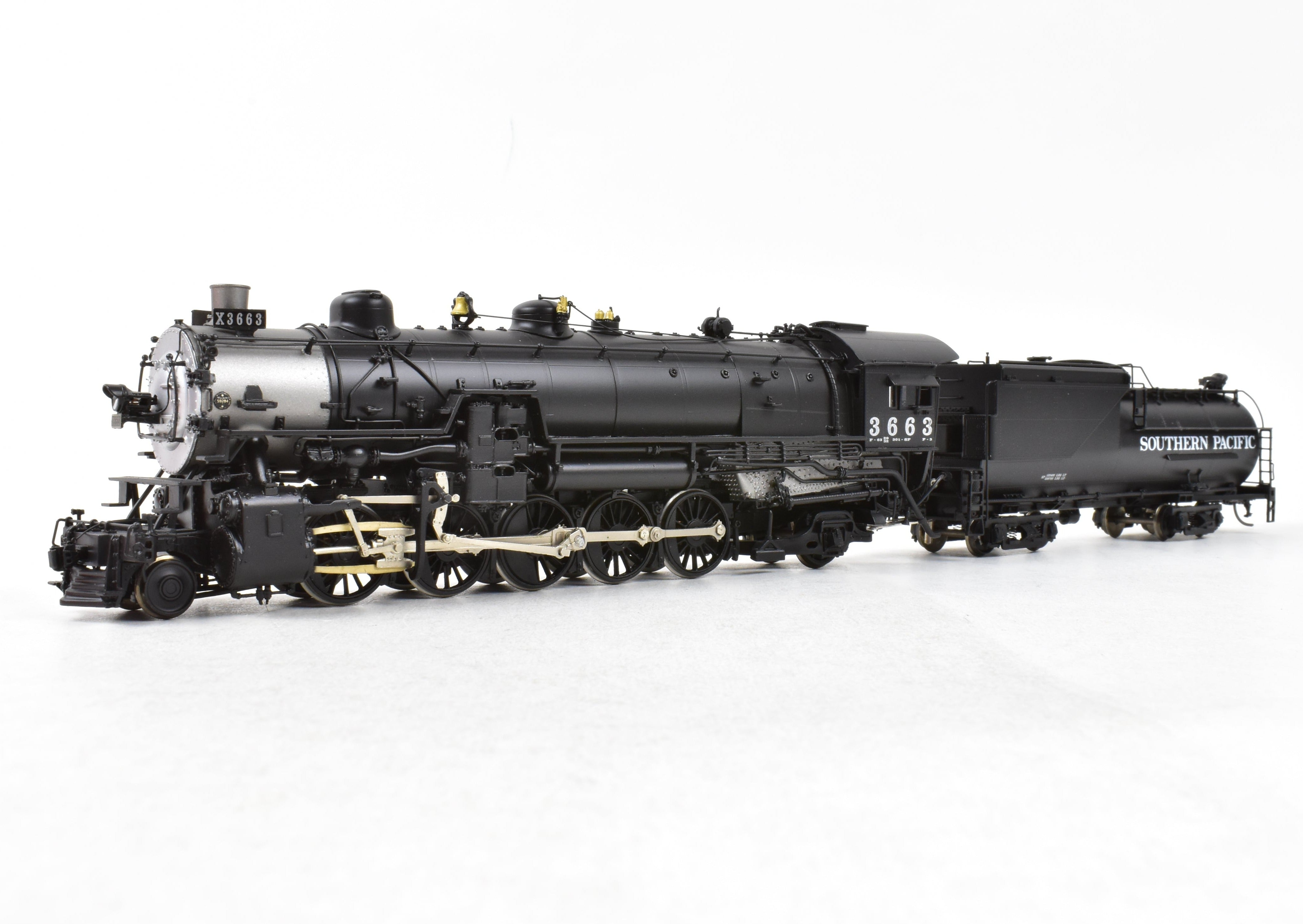 HO Scale Brass Precision Scale Co. Southern Pacific F-3 2-10-2 Factory Painted Locomotive Model No. 3663