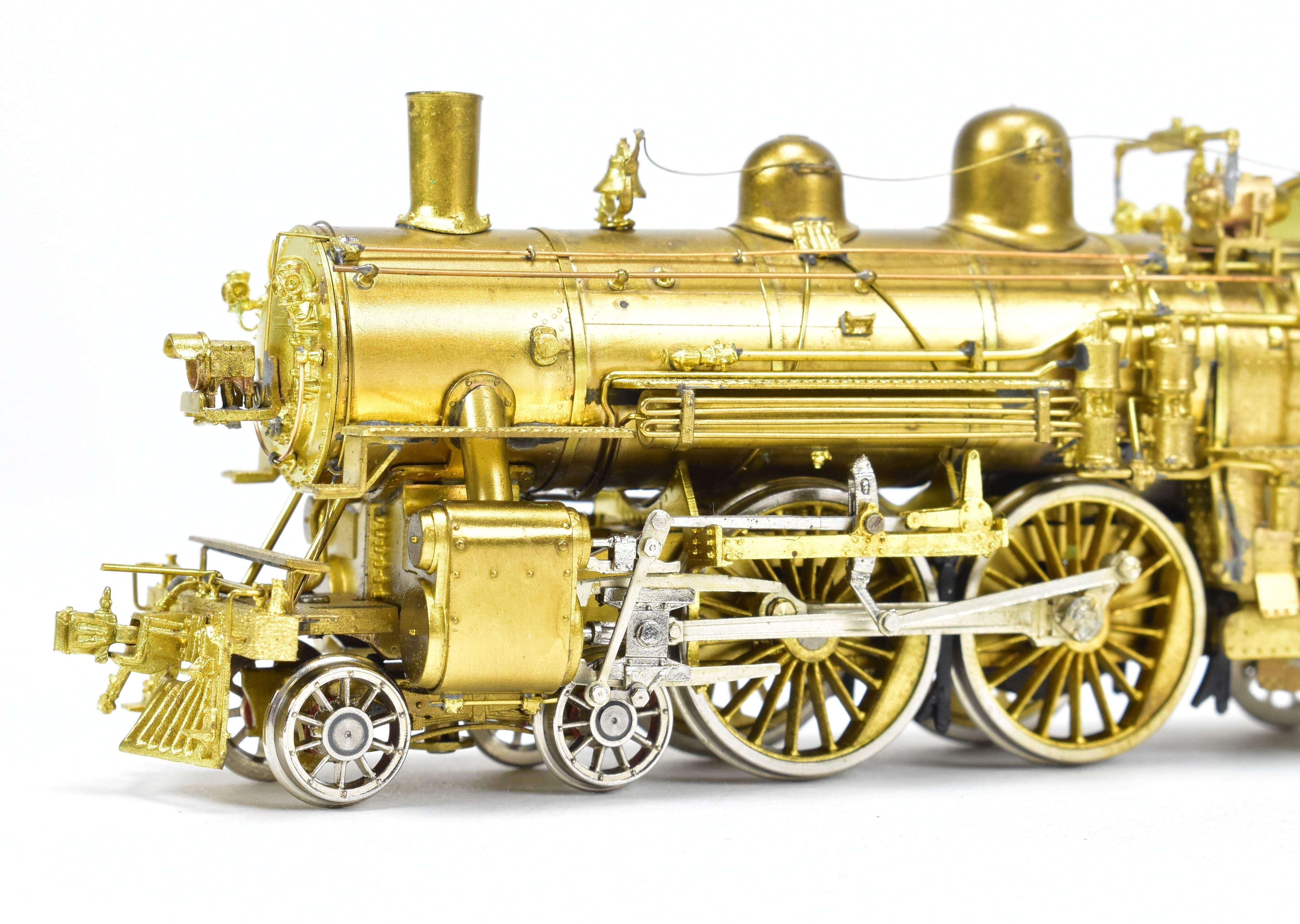 HO Scale Brass Model Train - Overland Models Chicago & North Western D 4-4-2 Atlantic Steam Locomotive