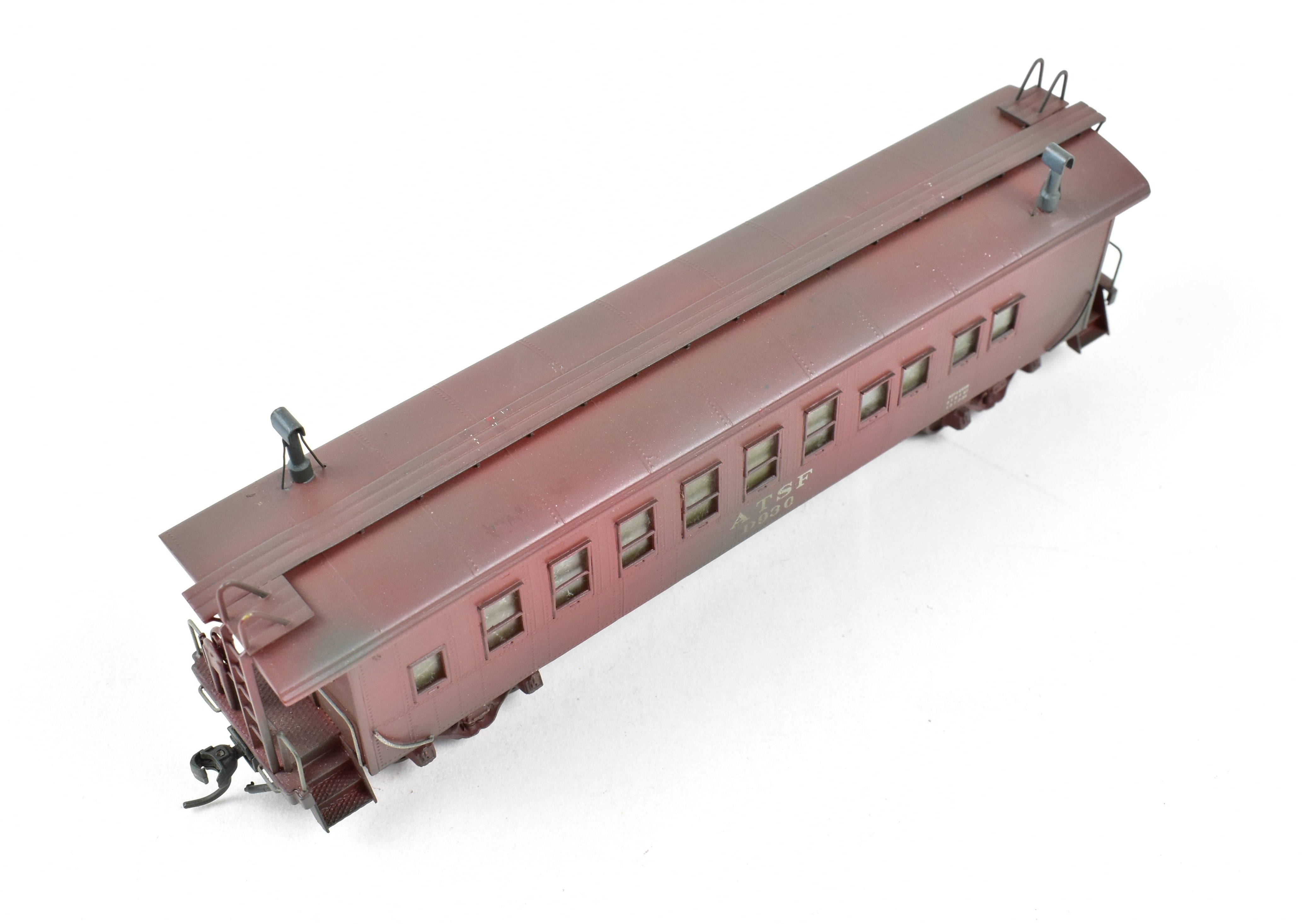 Custom Painted and Weathered HO Brass Hallmark ATSF - Santa Fe Drover Car