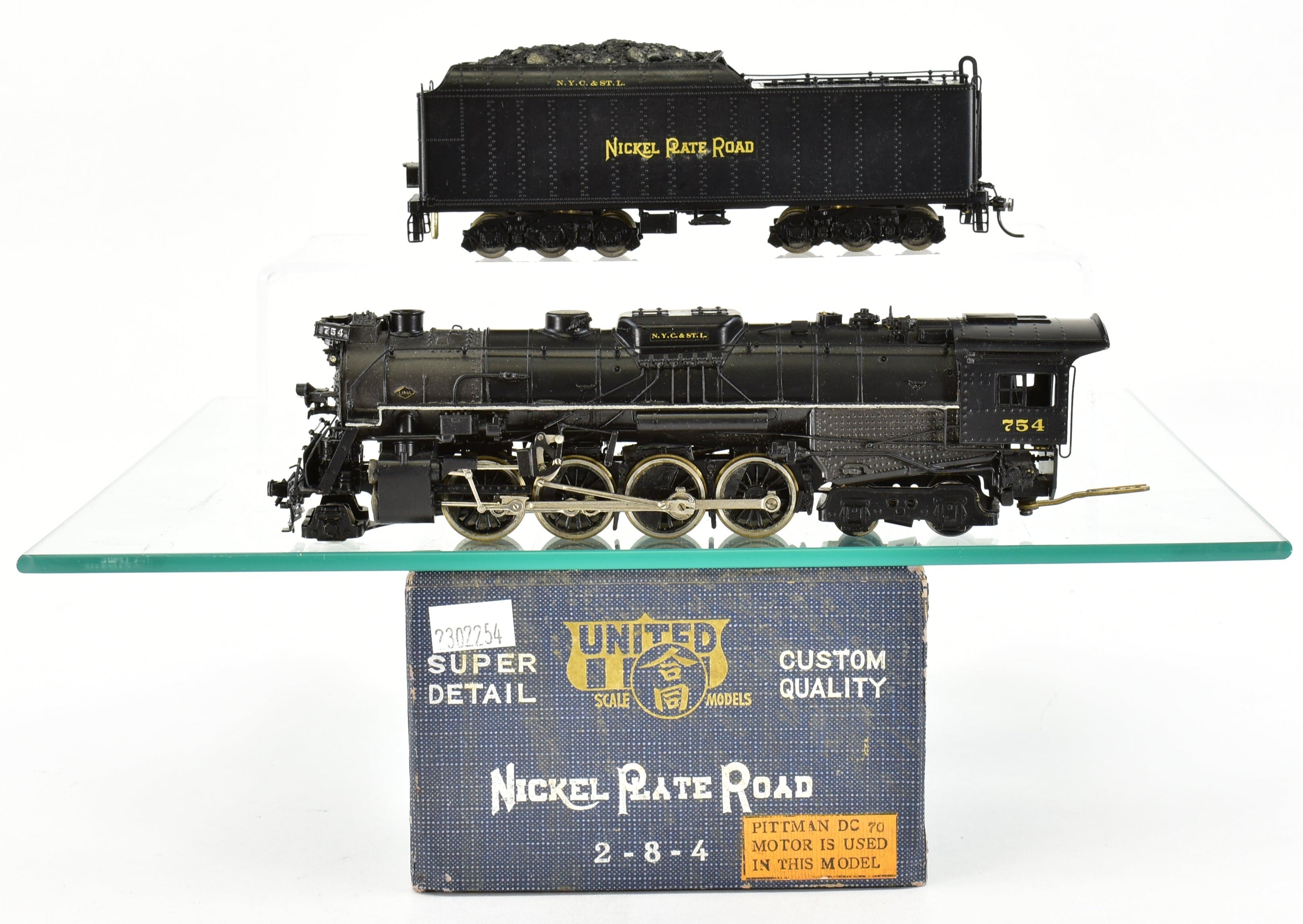 Custom Painted HO Brass PFM - United NKP Nickel Plate Road 2-8-4 Berkshire Model