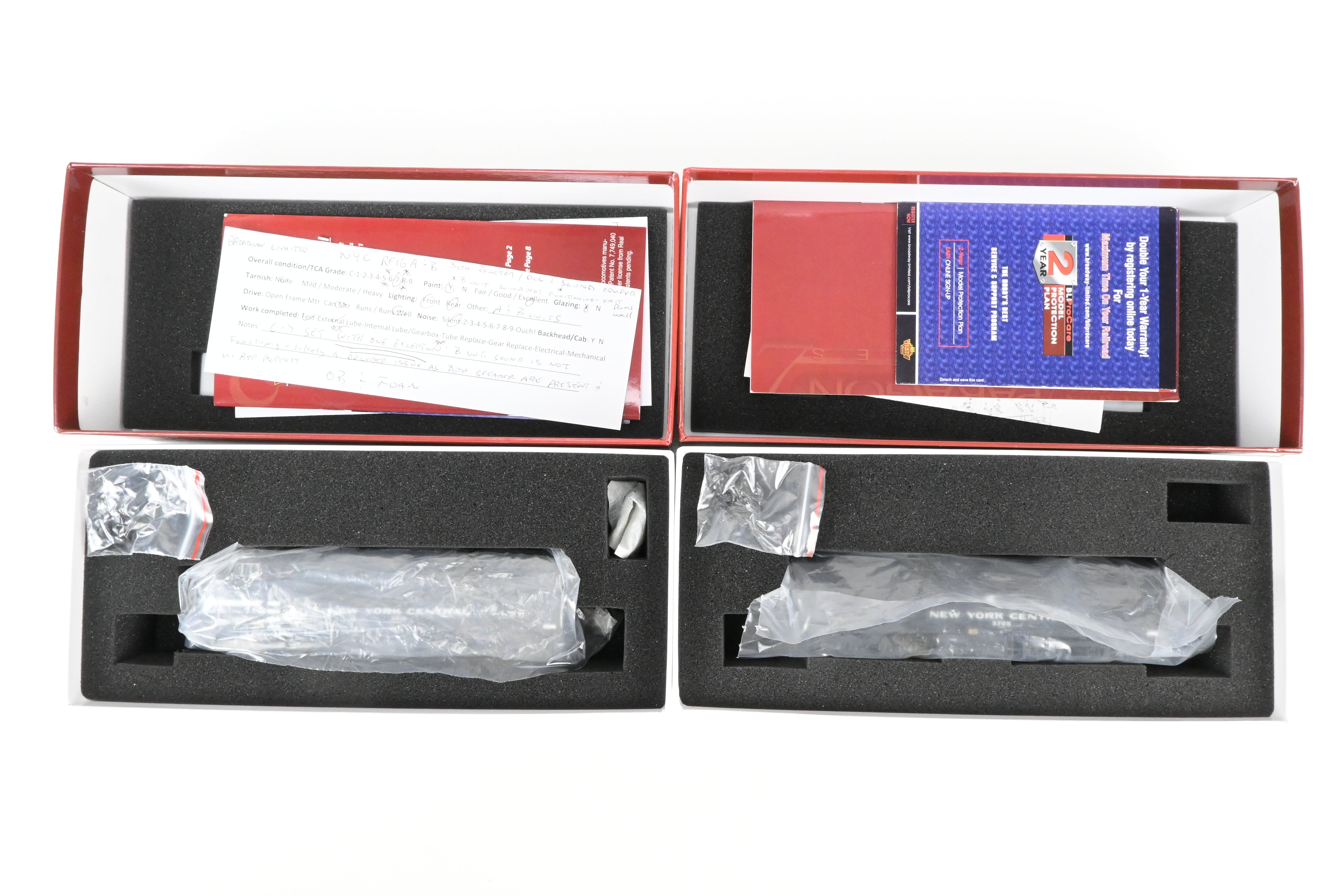 HO Scale Model Train Set - Broadway Limited Imports Paragon 2 New York Central Baldwin RF - 16A/B Cigar Band Locomotive Set with DCC and Sound (Sold As - Is, B - Unit Sound Malfunctioning)