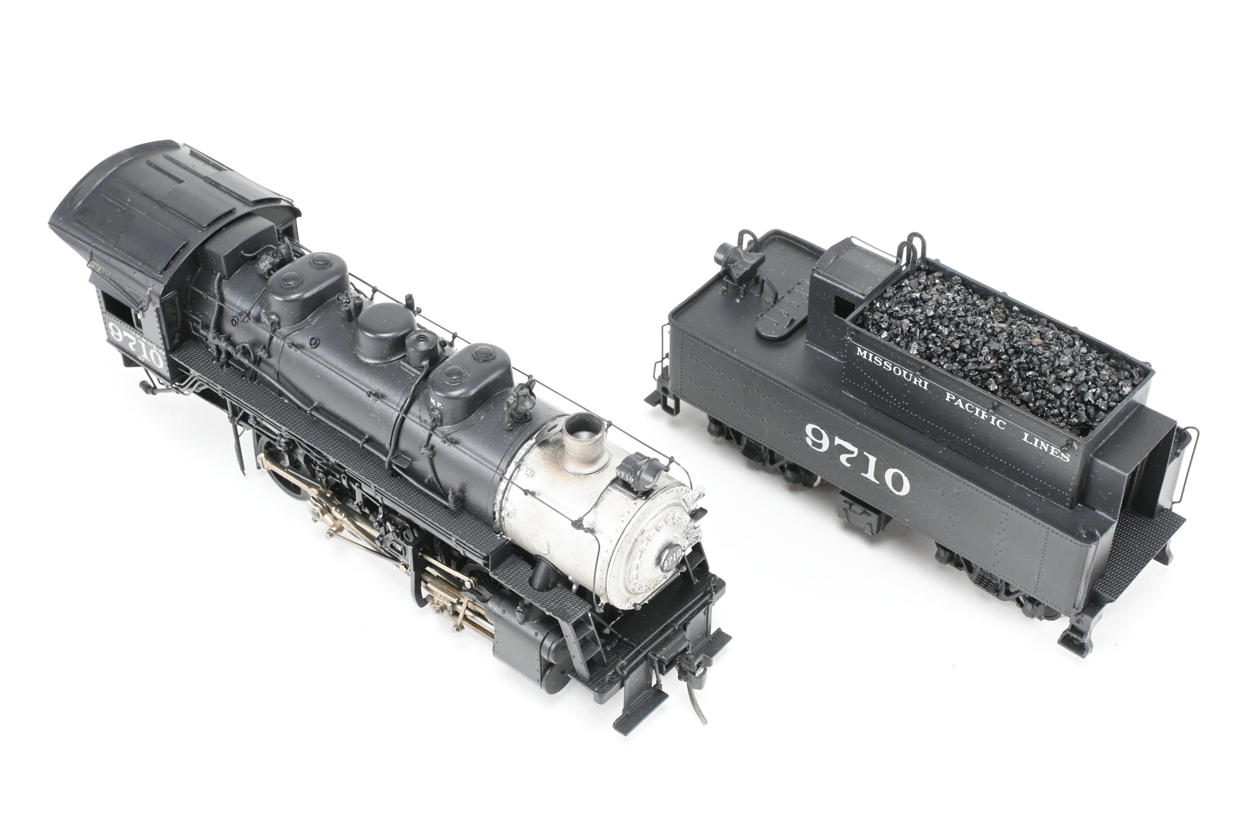 HO Scale Custom-Made Brass Missouri Pacific 0-8-0 Locomotive Model, CP No. 9710, Scratch Built by Joe G. Collias - One of a Kind