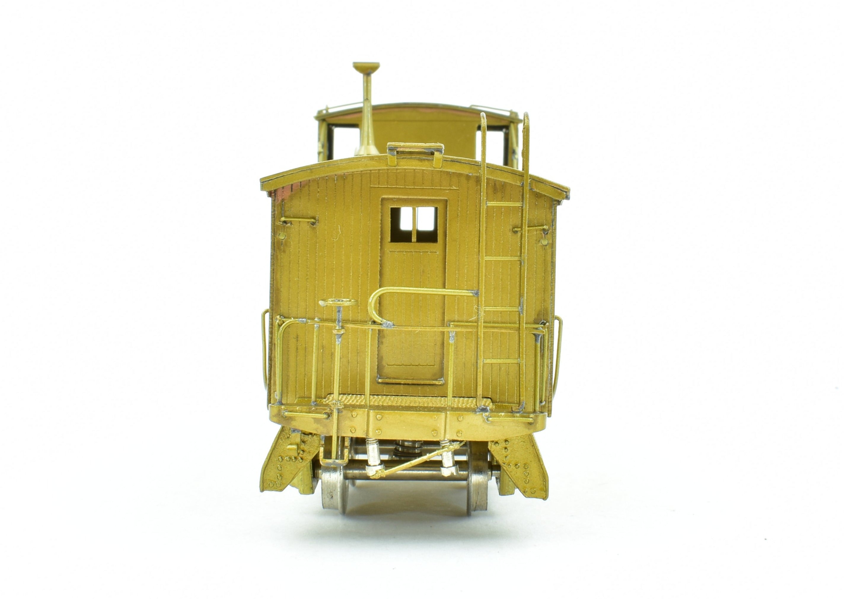 HO Scale Brass Model Railroad CON Oriental Limited CB&Q - CB&Q NE-1 28-Foot Side Door Wood Caboose