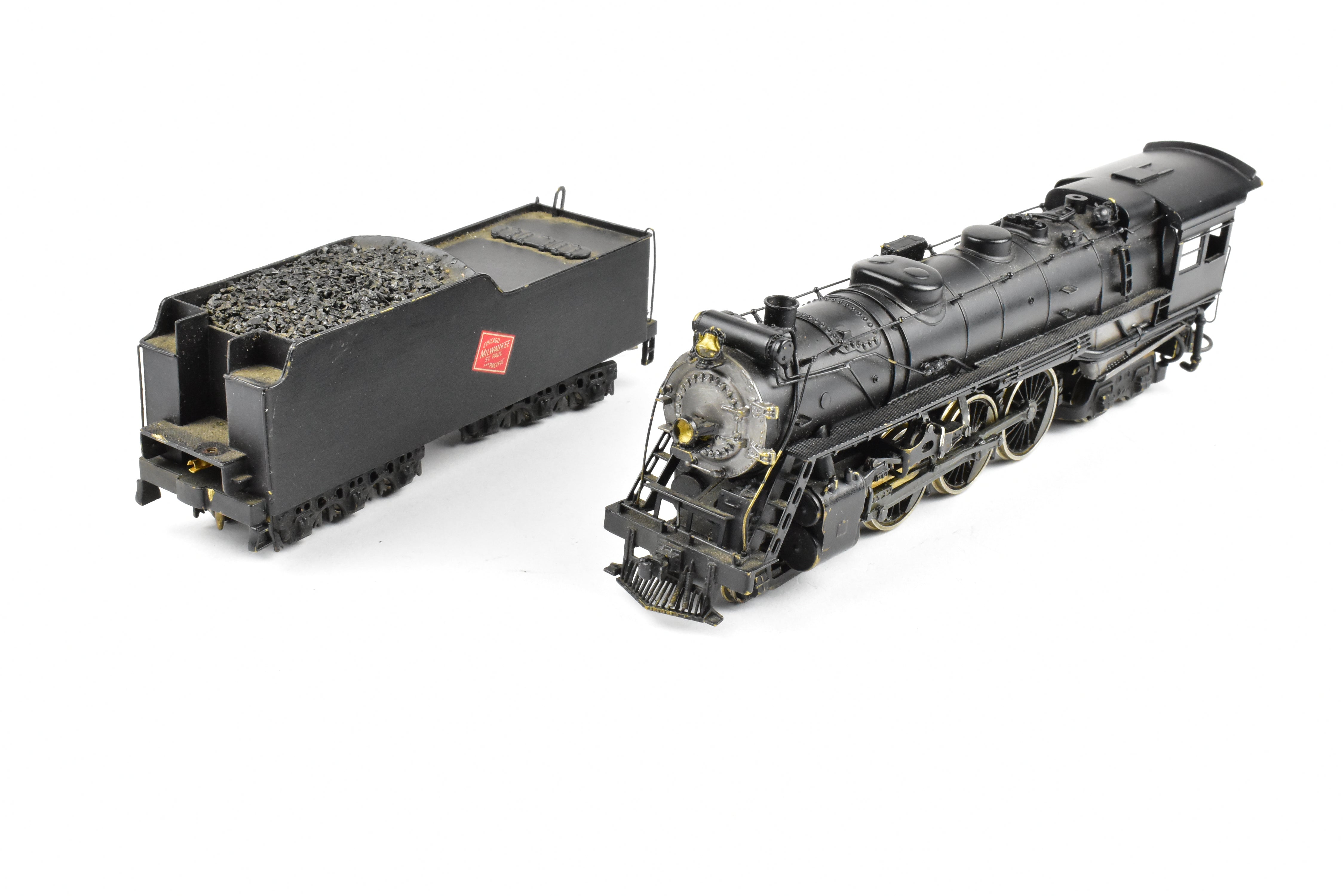 HO Scale Brass Model Train - Associated Hobby Manufacturers MILW (Milwaukee Road) Class F - 6 4 - 6 - 4 Baltic CP Locomotive