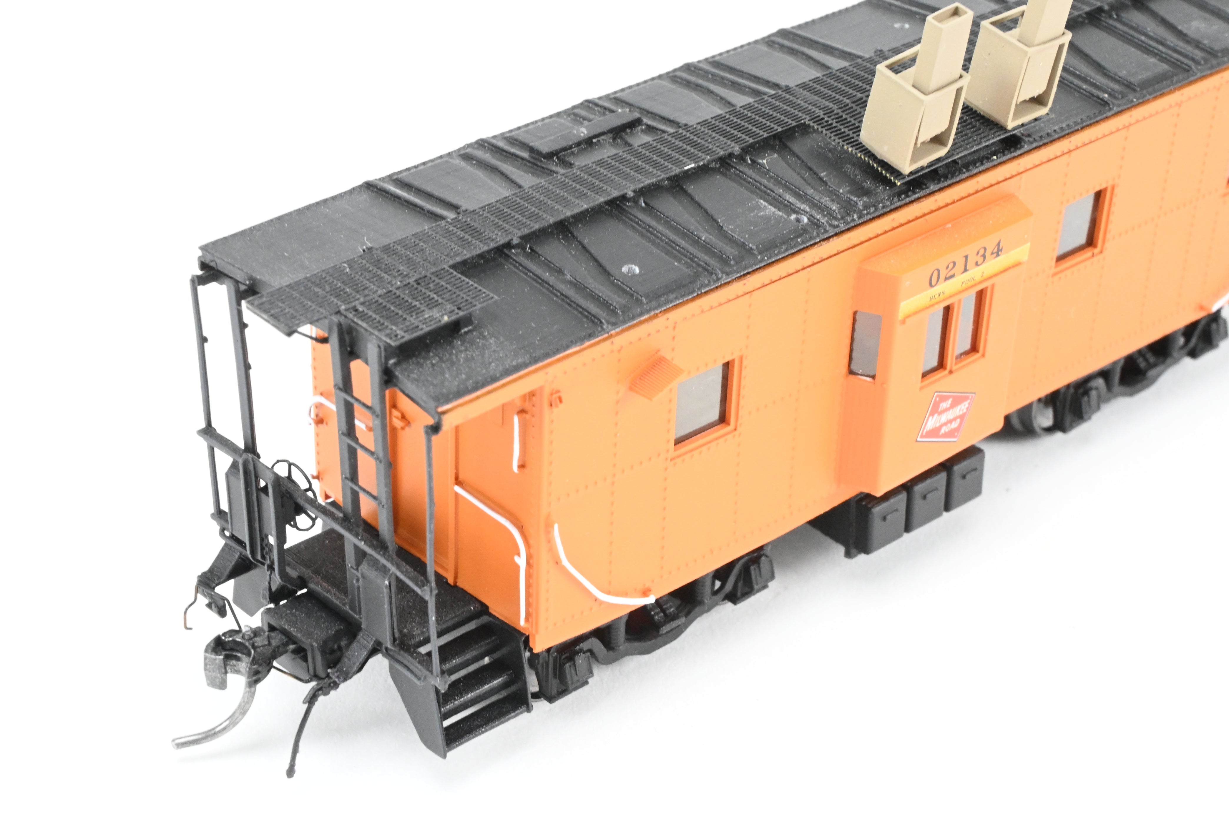 HO Scale 3D Printed Thrall Bay Window Caboose Model - Milwaukee Road #02134