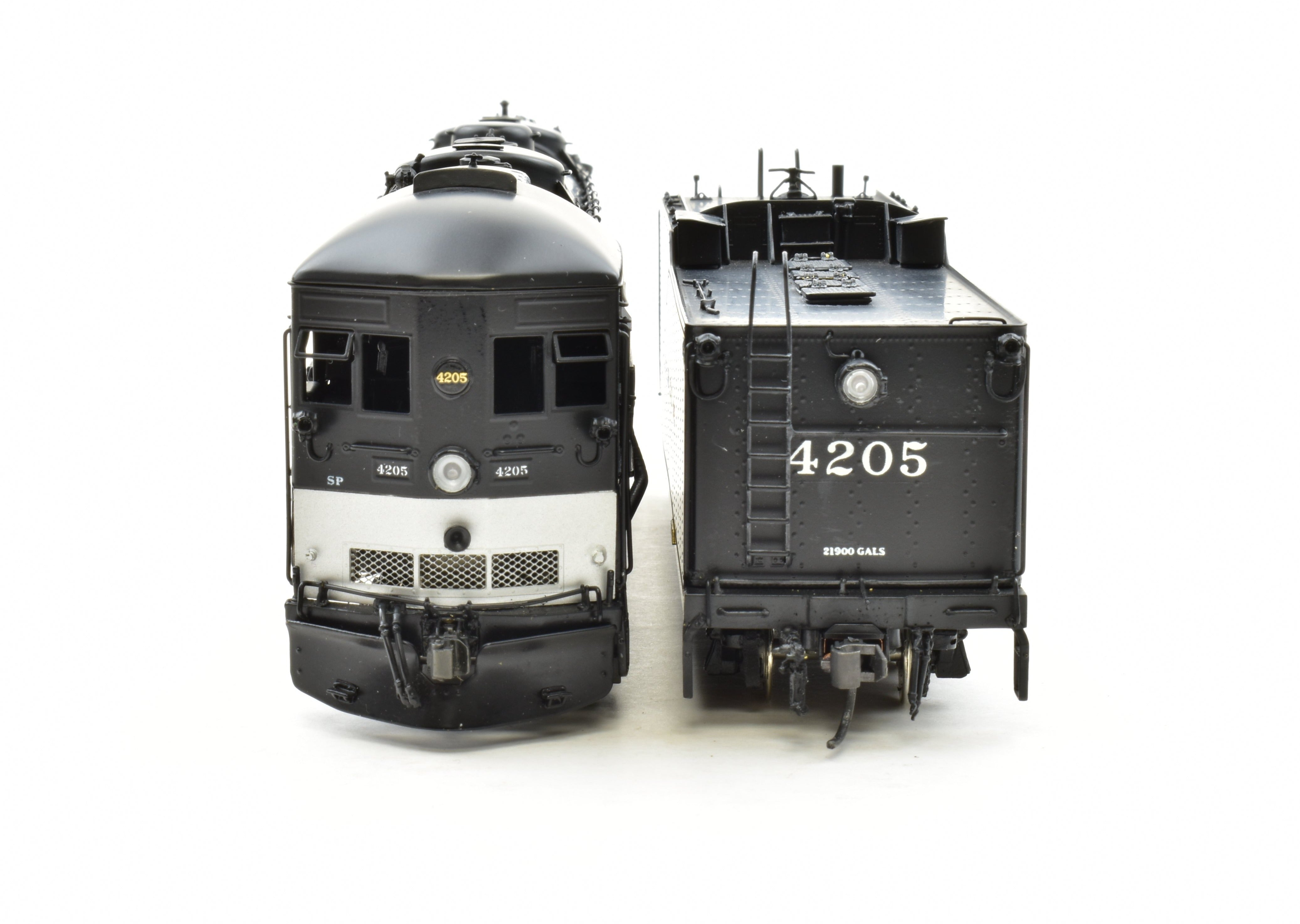 HO Scale Brass Key Imports Southern Pacific AC - 10 4 - 8 - 8 - 2 Cab Forward Locomotive #4205