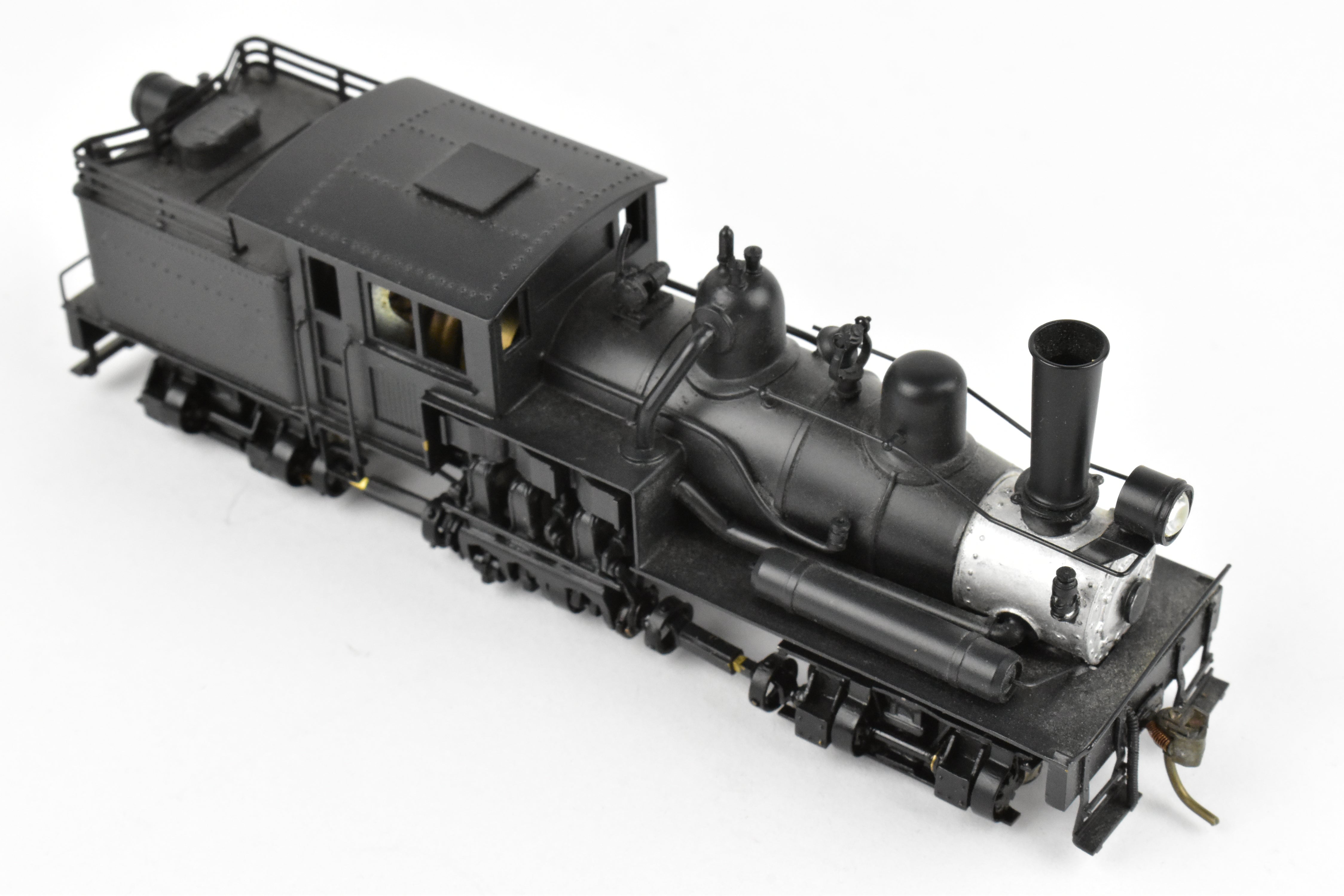 High - Quality HO Scale Brass PFM - United 2 - Truck Class B Shay Geared Locomotive for Model Railroads, CP Version Without Lettering