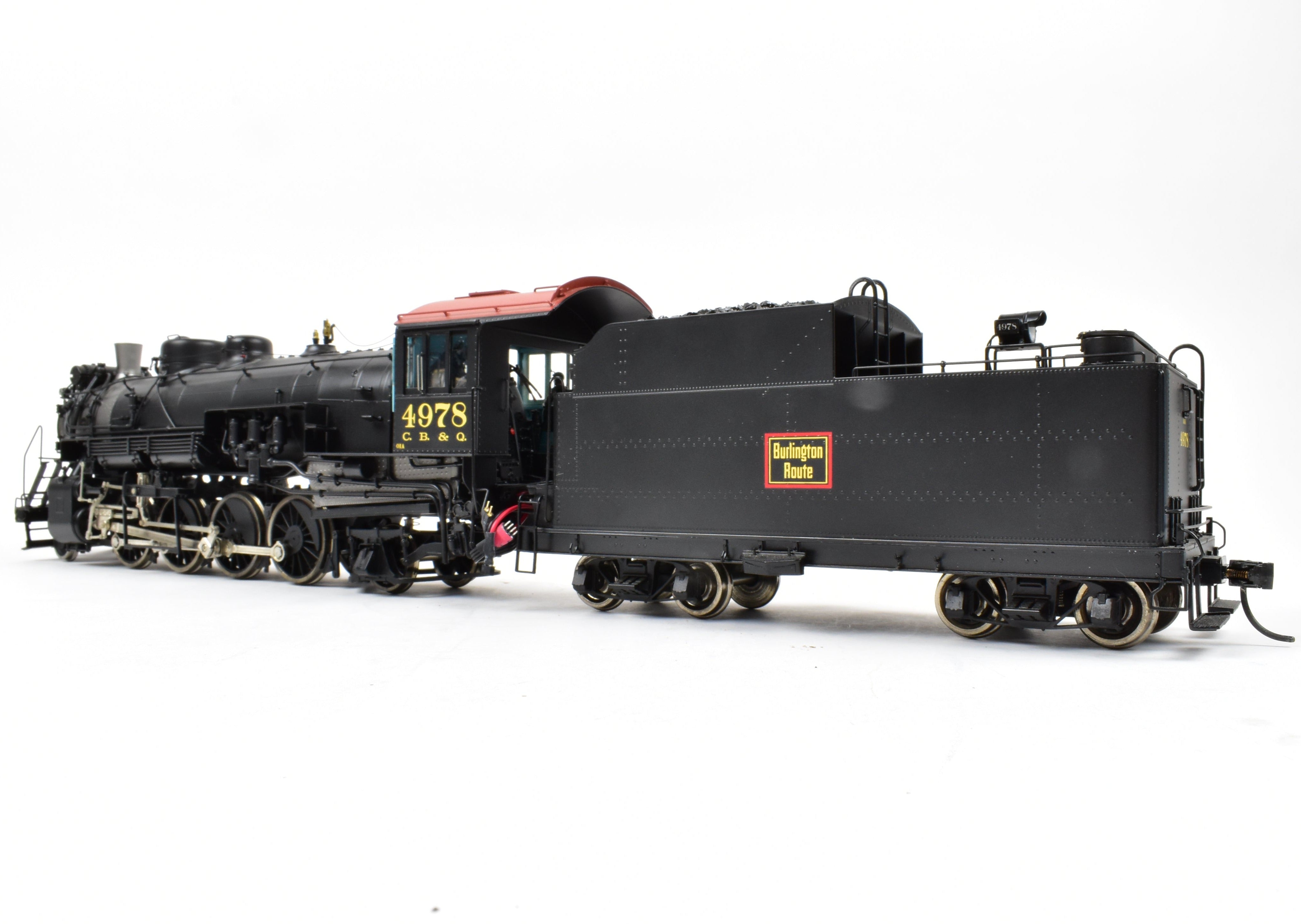 Sunset Models 3rd Rail O Scale Brass CB&Q Burlington Route O - 1a 2 - 8 - 2 FP #4978 with ESU DCC & Sound
