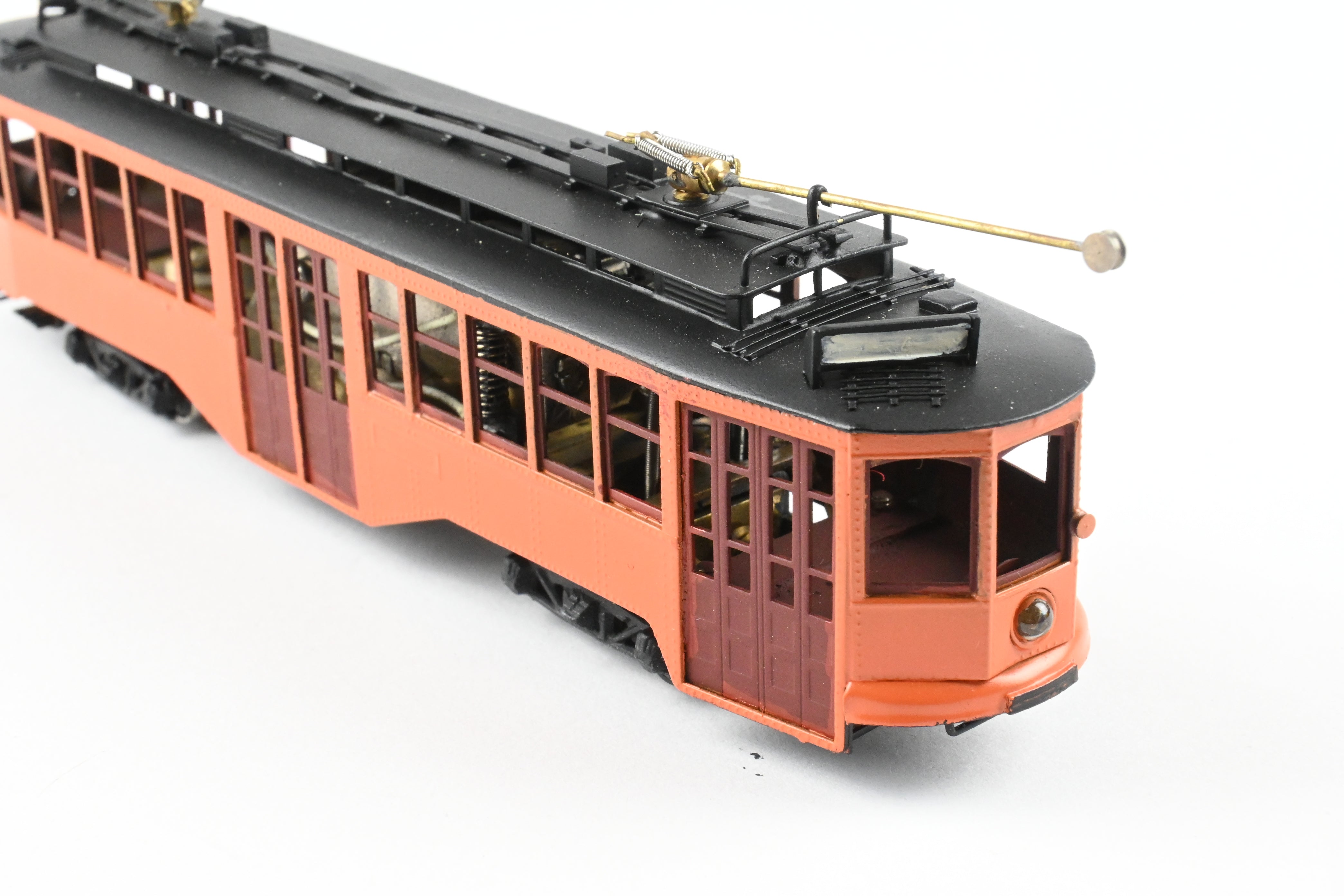 HO Scale Brass Fairfield Pittsburgh Railway Co. Unlettered Double End Trolley